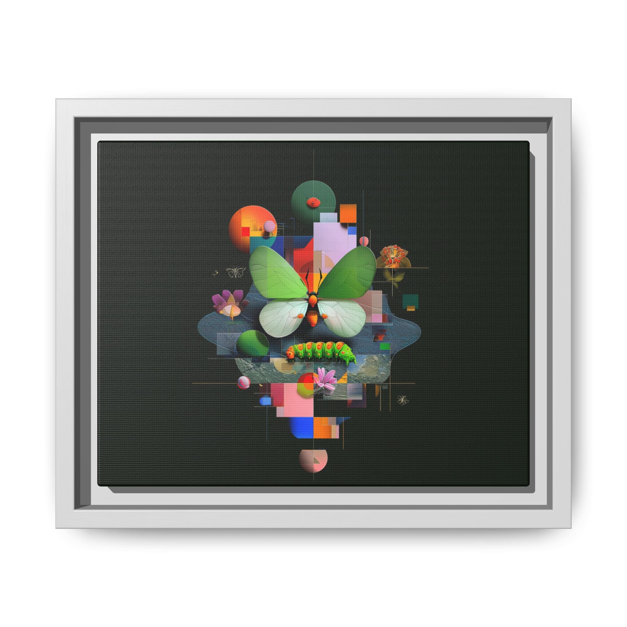 Geometric Metamorphosis: Abstract Nature Composition, Digital Cubist Butterfly Art   |    Custom Orders Available