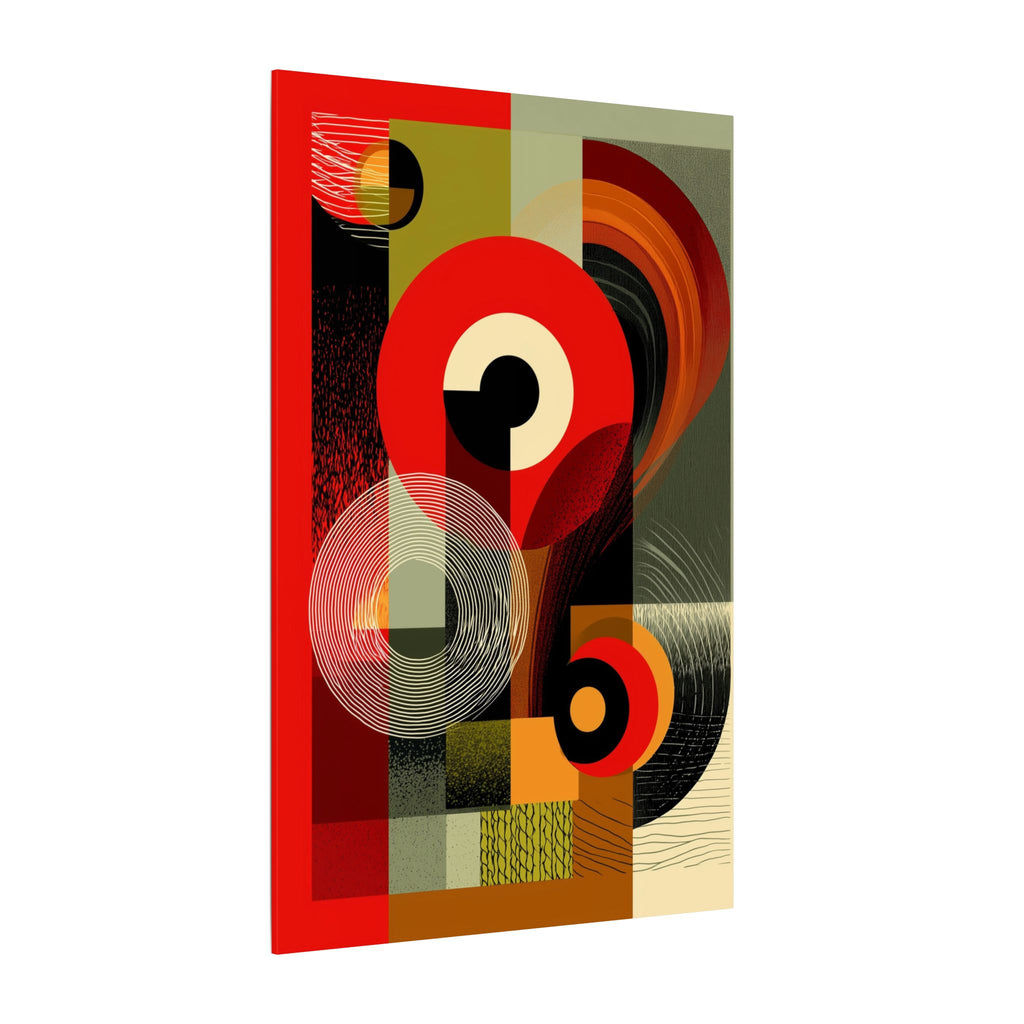 Geometric Convergence: Mid-Century Modern Abstract, Constructivist Design Principles, Bold Chromatic Composition   |   Custom Orders