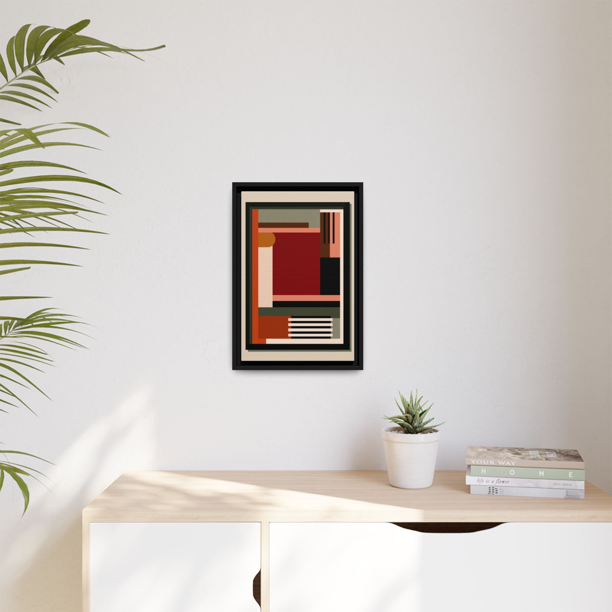Architectural Geometries: Modern Abstract Composition, Bauhaus-Inspired Design, Geometric Color Blocking   |   Custom Orders Accepted