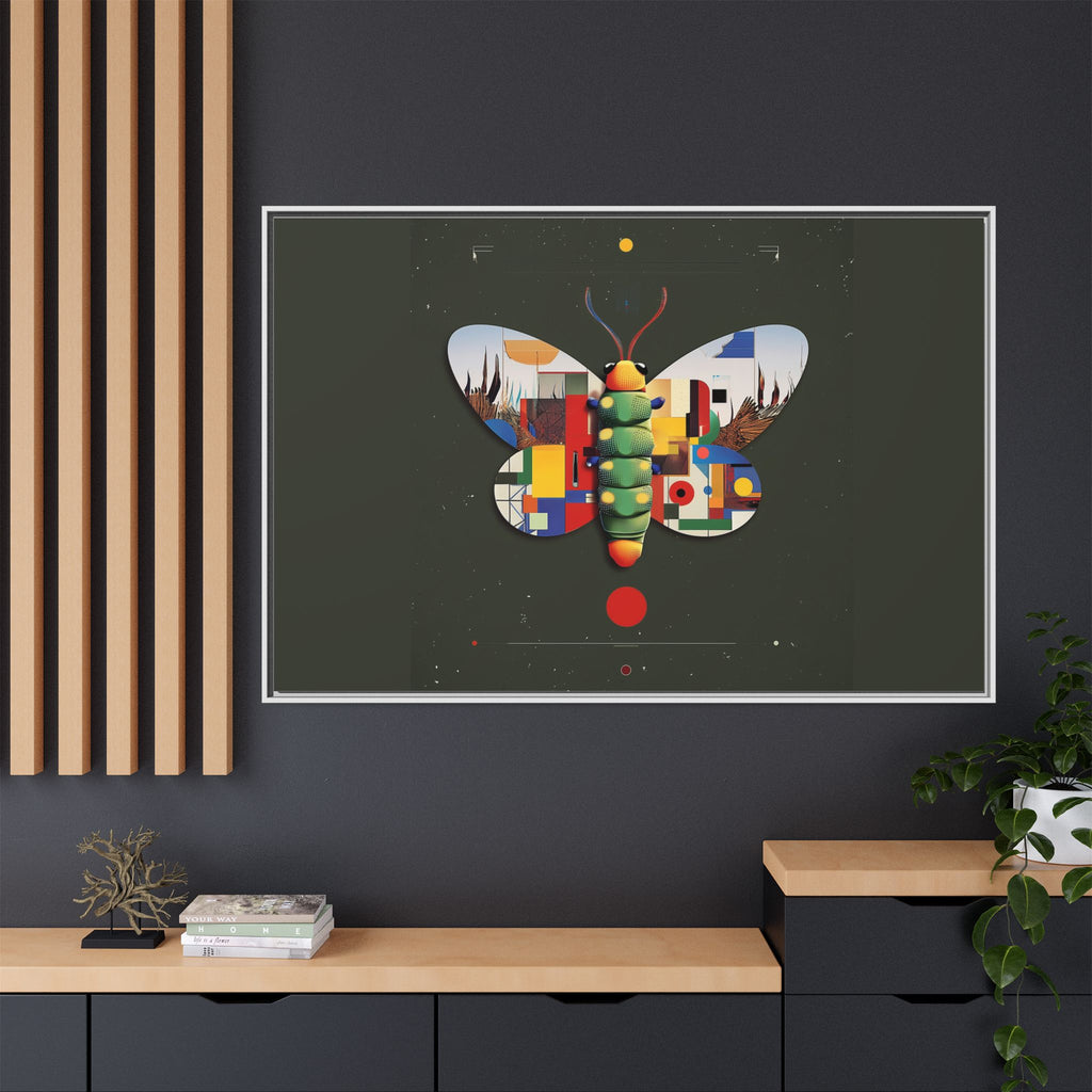Geometric Butterfly: Bauhaus Digital Mosaic, Technological Nature Composition   |    Custom Orders Available