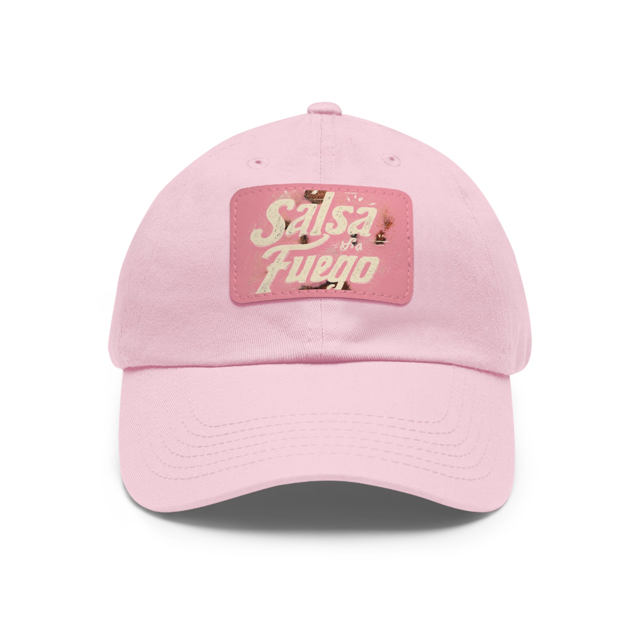 Salsa Fuego Dad Hat with Leather Patch (Rectangle)