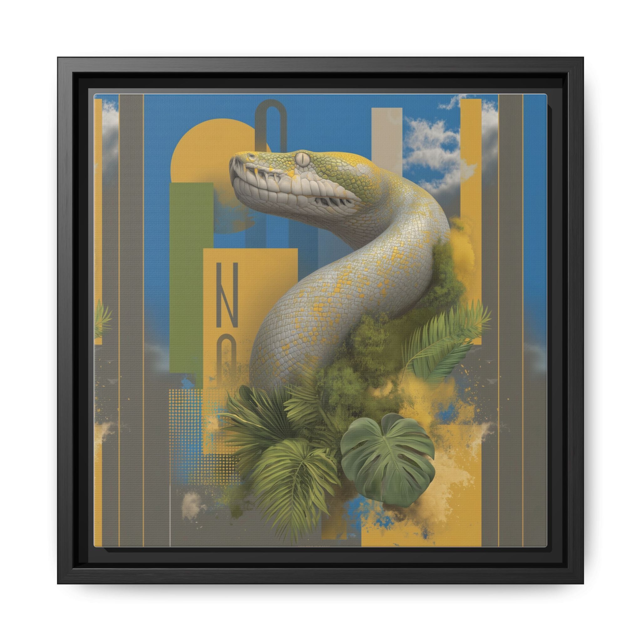 Serpent's Geometry: Tropical Realism, Digital Wildlife Composition   |    Custom Orders Available