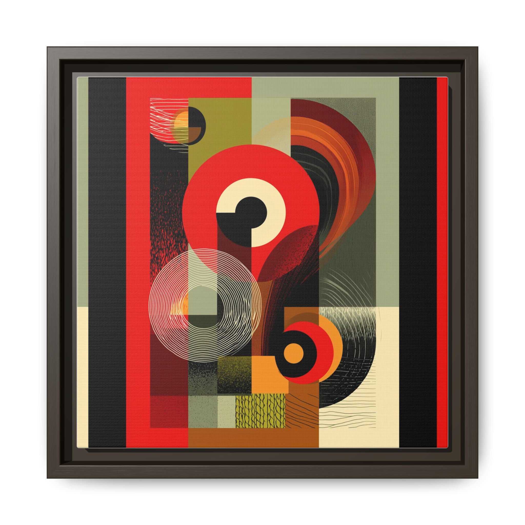 Chromatic Geometrics: Abstract Constructivist Composition, Modernist Color Blocking, Layered Circular Forms   |   Custom Orders Accepted