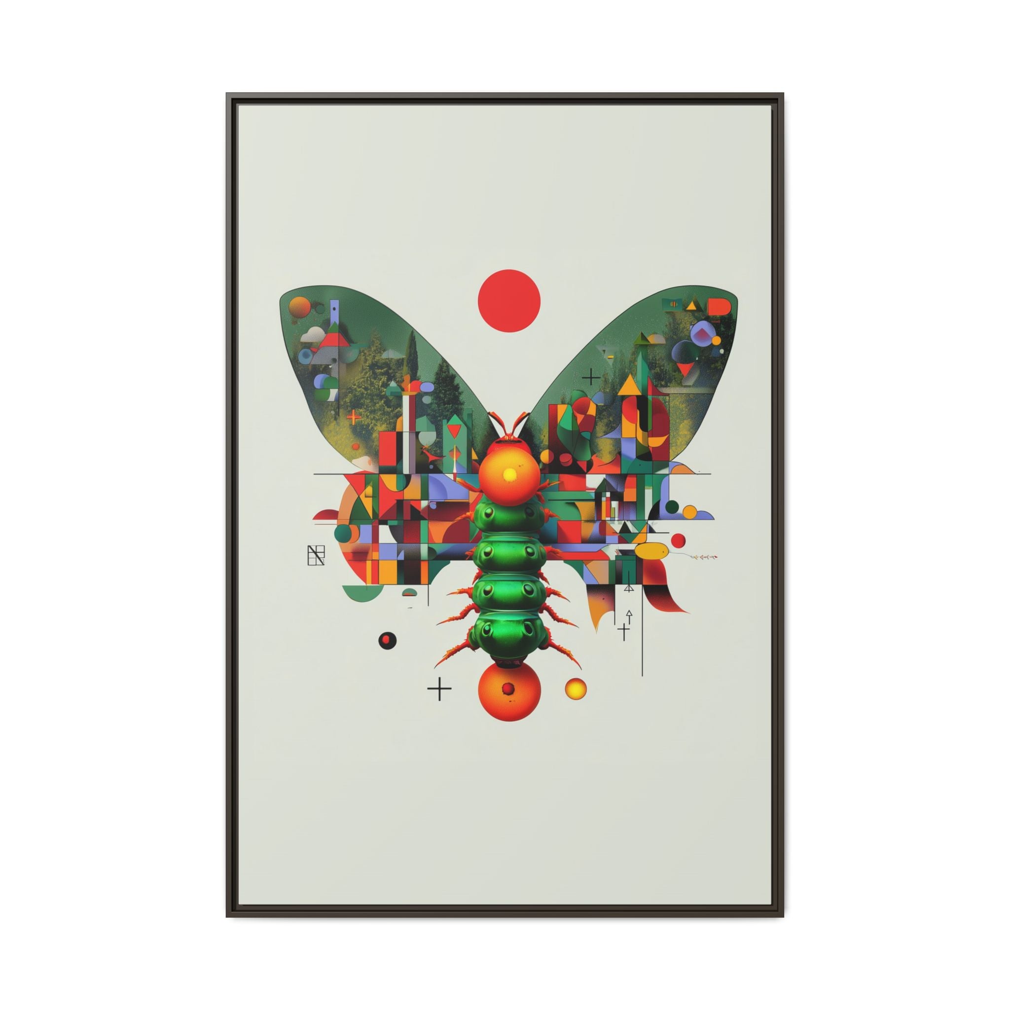 Metamorphic Geometry: Digital Butterfly Architecture, Cubist Nature Transformation   |    Custom Orders Available