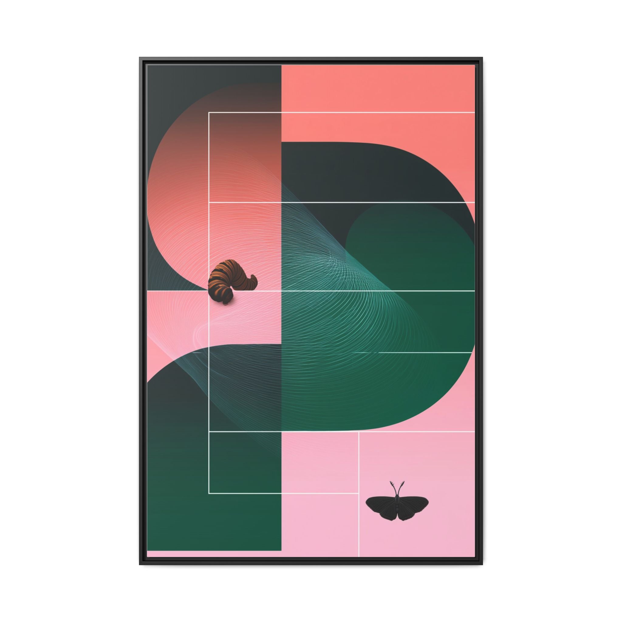 Metamorphosis in Geometric Harmony: Nature's Transformation, Abstract Design Exploration   |    Custom Orders Available