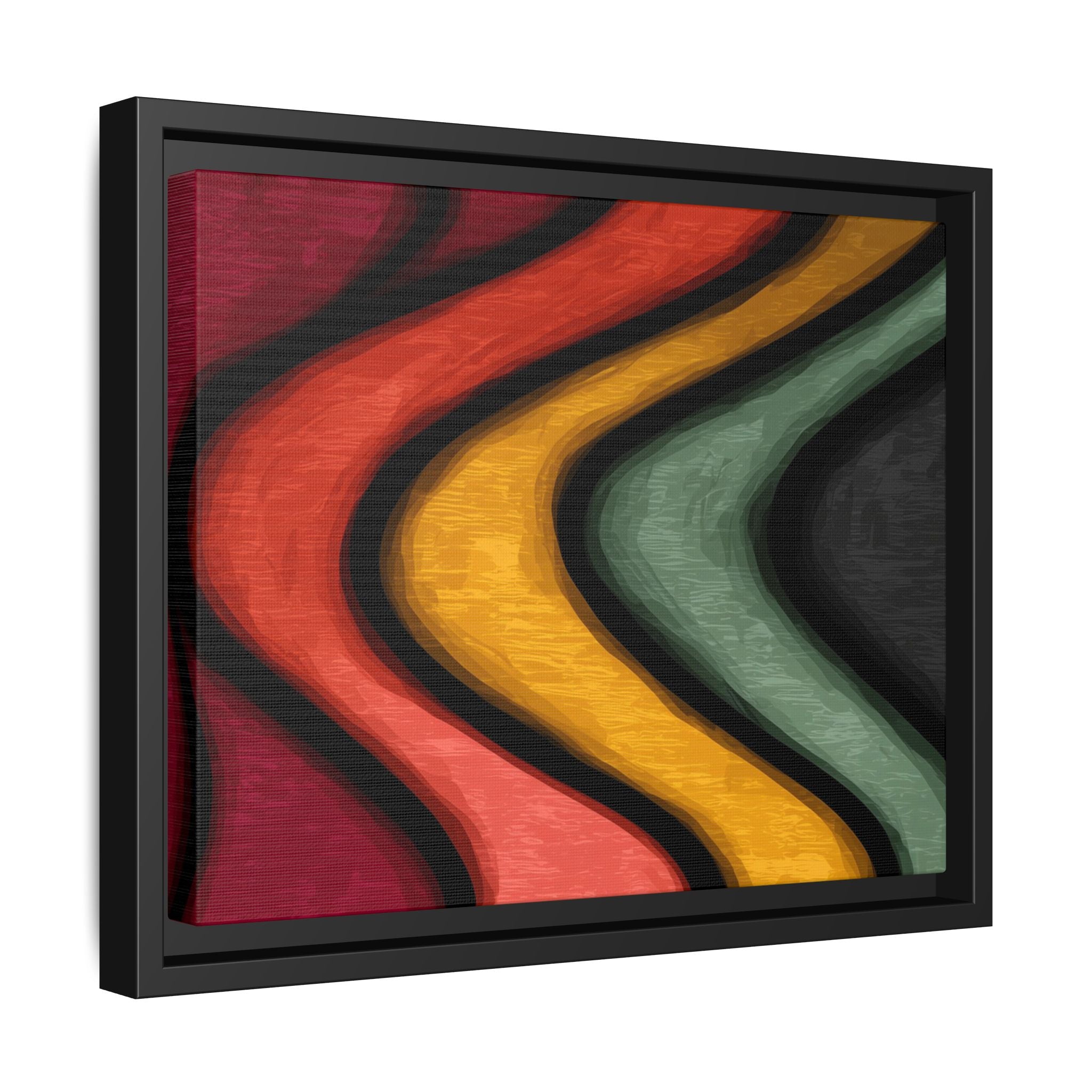 Undulating Rhythms: Vertical Wave Abstractions, Digital Color Flow, Minimalist Organic Motion   |   Custom Orders Accepted