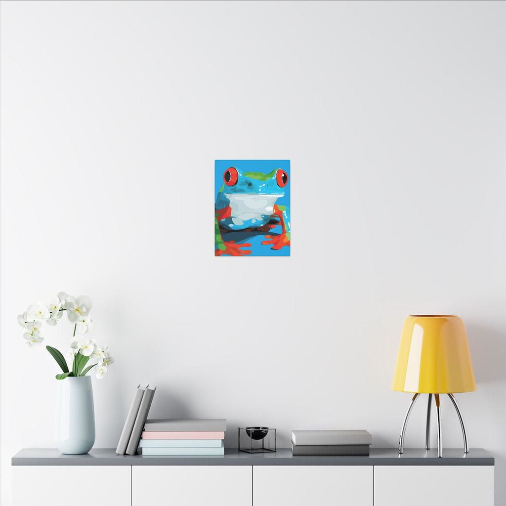 Chromatic Amphibian: Geometric Frog Art, Vibrant Digital Illustration   |    Custom Orders Available