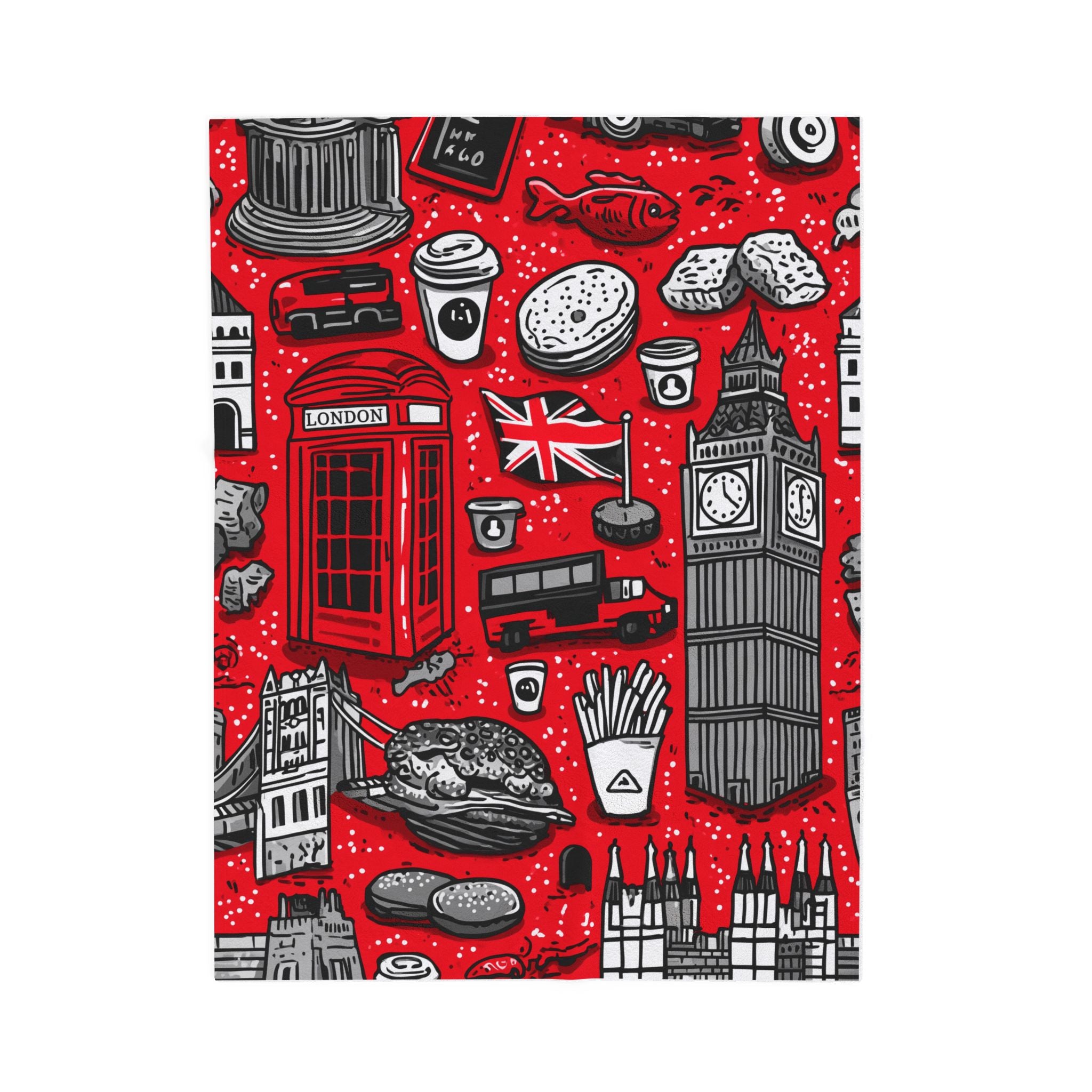 London Pulse: British Icons Collage, Graphic Urban Design   |   Custom Orders Accepted