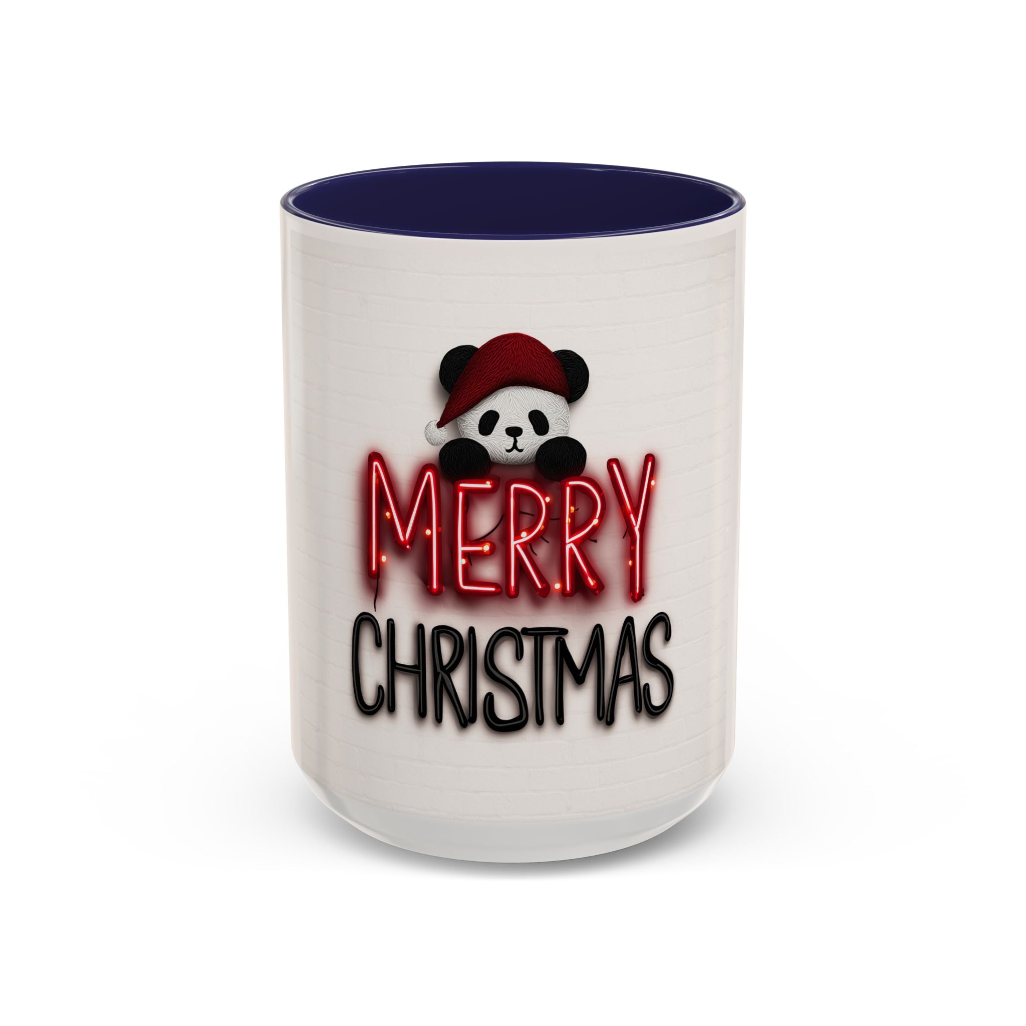 Merry Christmas Panda Mug, Cute Holiday Coffee Cup, Festive Gift for Her, Christmas Decor, Holiday Drinkware
