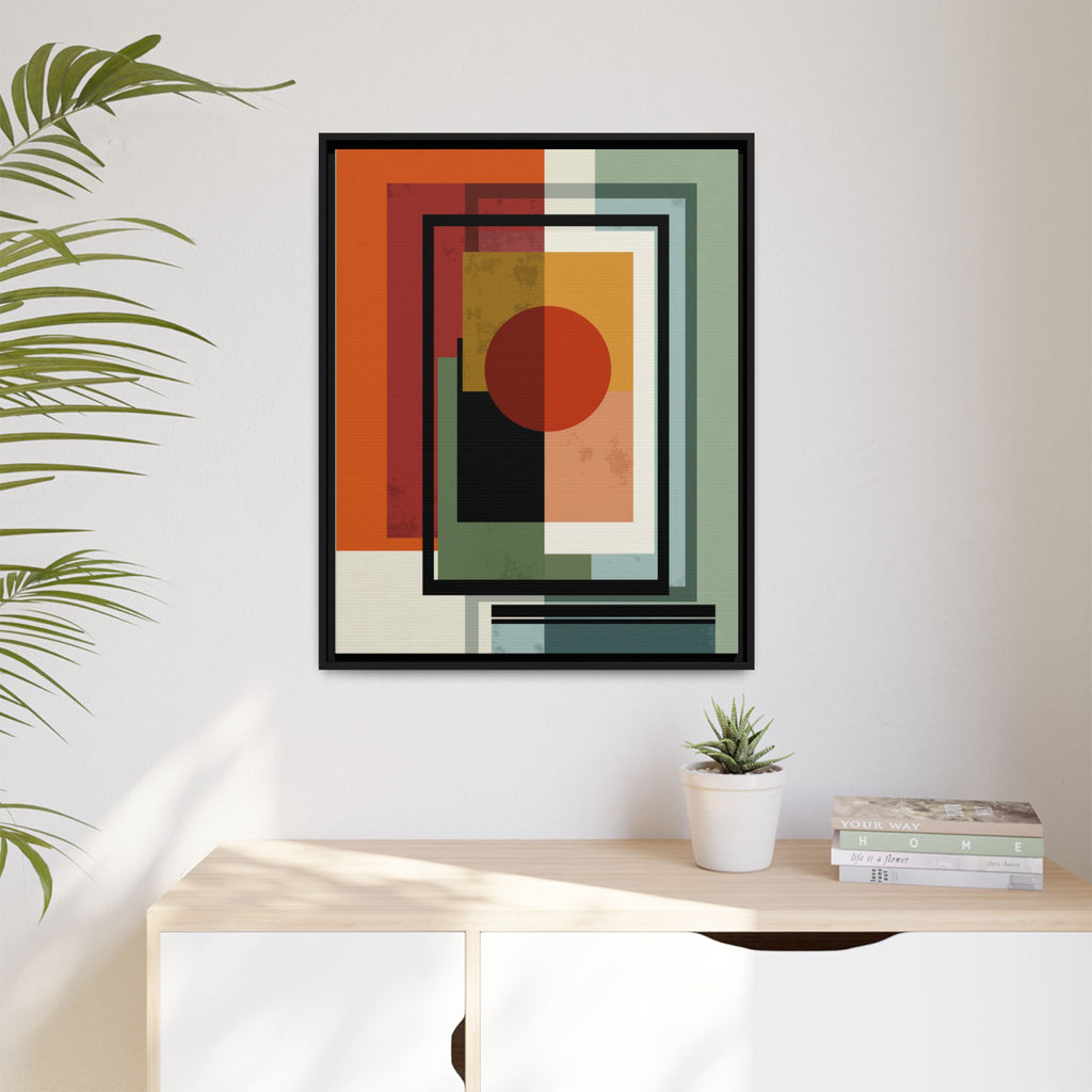 Geometric Harmonies: Mid-Century Modern Composition, Constructivist Inspiration, Abstract Rectangular Interplay   |   Custom Orders Accepted