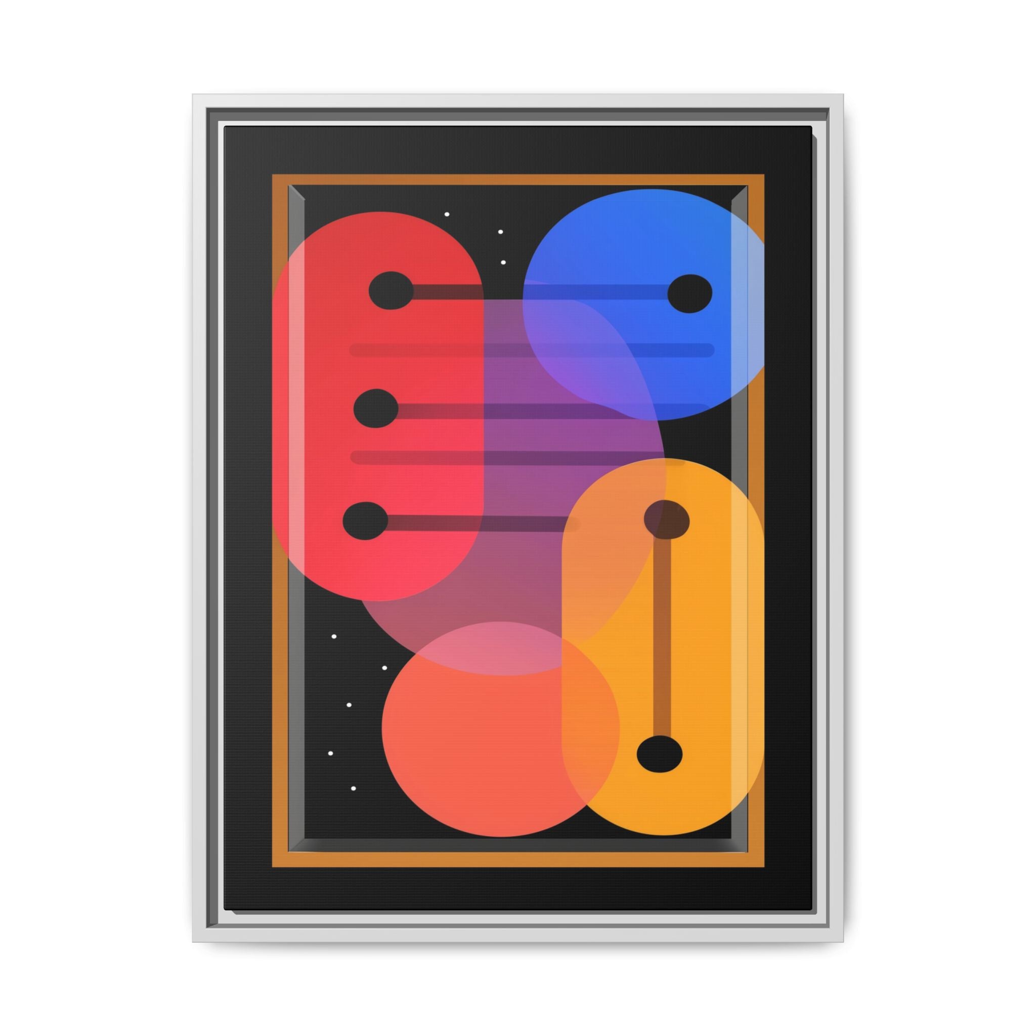 Celestial Geometry: Organic Shapes in Motion, Digital Abstract Composition, Vibrant Color Intersections   |   Custom Orders Accepted