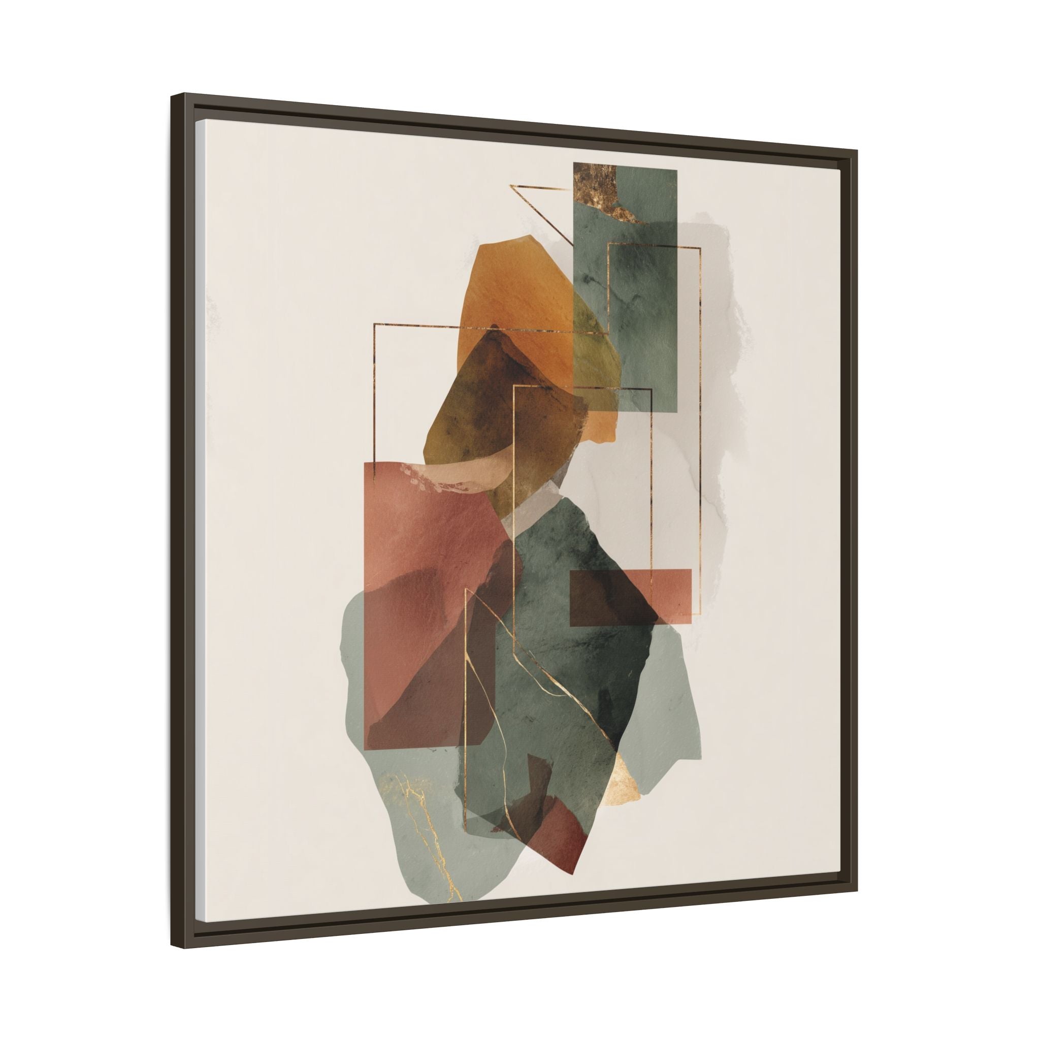 Harmonic Geometries: Architectural Abstraction, Earthy Palette, Minimalist Composition   |   Custom Orders Accepted