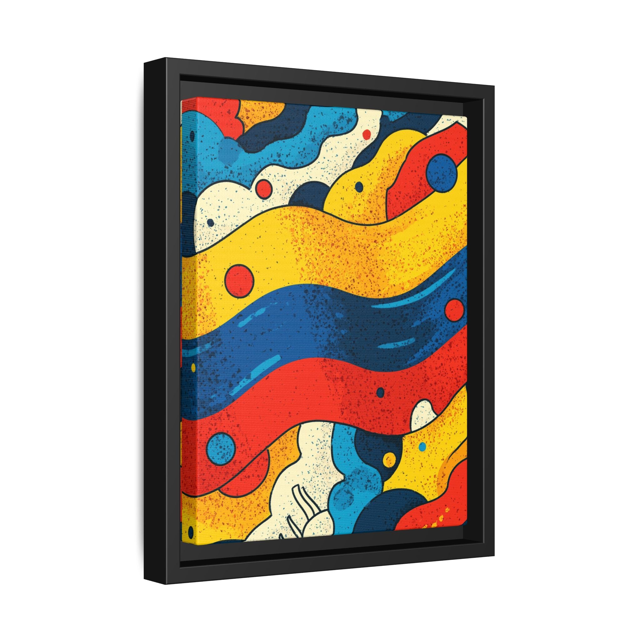 Wave Rhythms: Chromatic Abstraction, Vintage Screen Print Textures, Dynamic Color Composition   |   Custom Orders Accepted