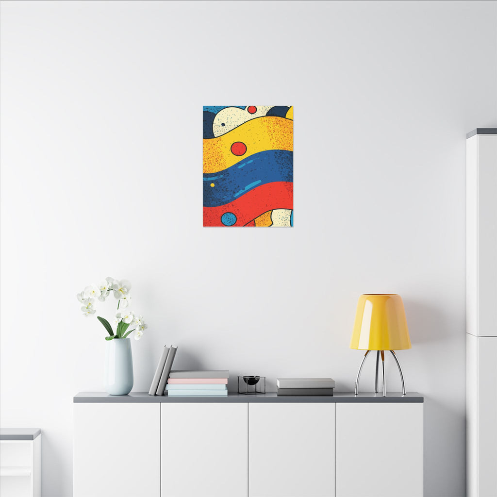 Fluid Dynamics: Retro Abstract Shapes, Mid-Century Modern Motion, Geometric Color Waves   |   Custom Orders Accepted