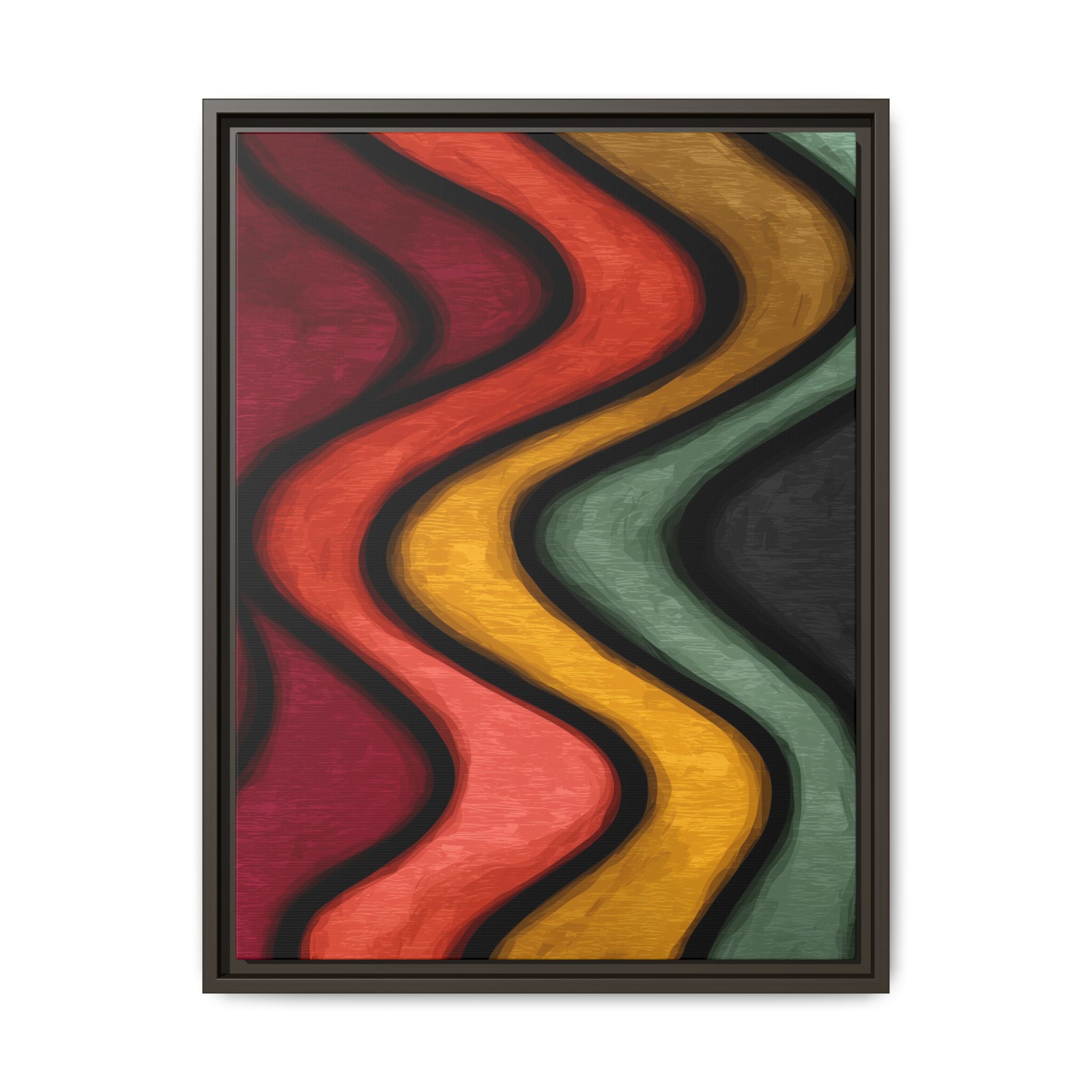 Undulating Rhythms: Vertical Wave Abstractions, Digital Color Flow, Minimalist Organic Motion   |   Custom Orders Accepted
