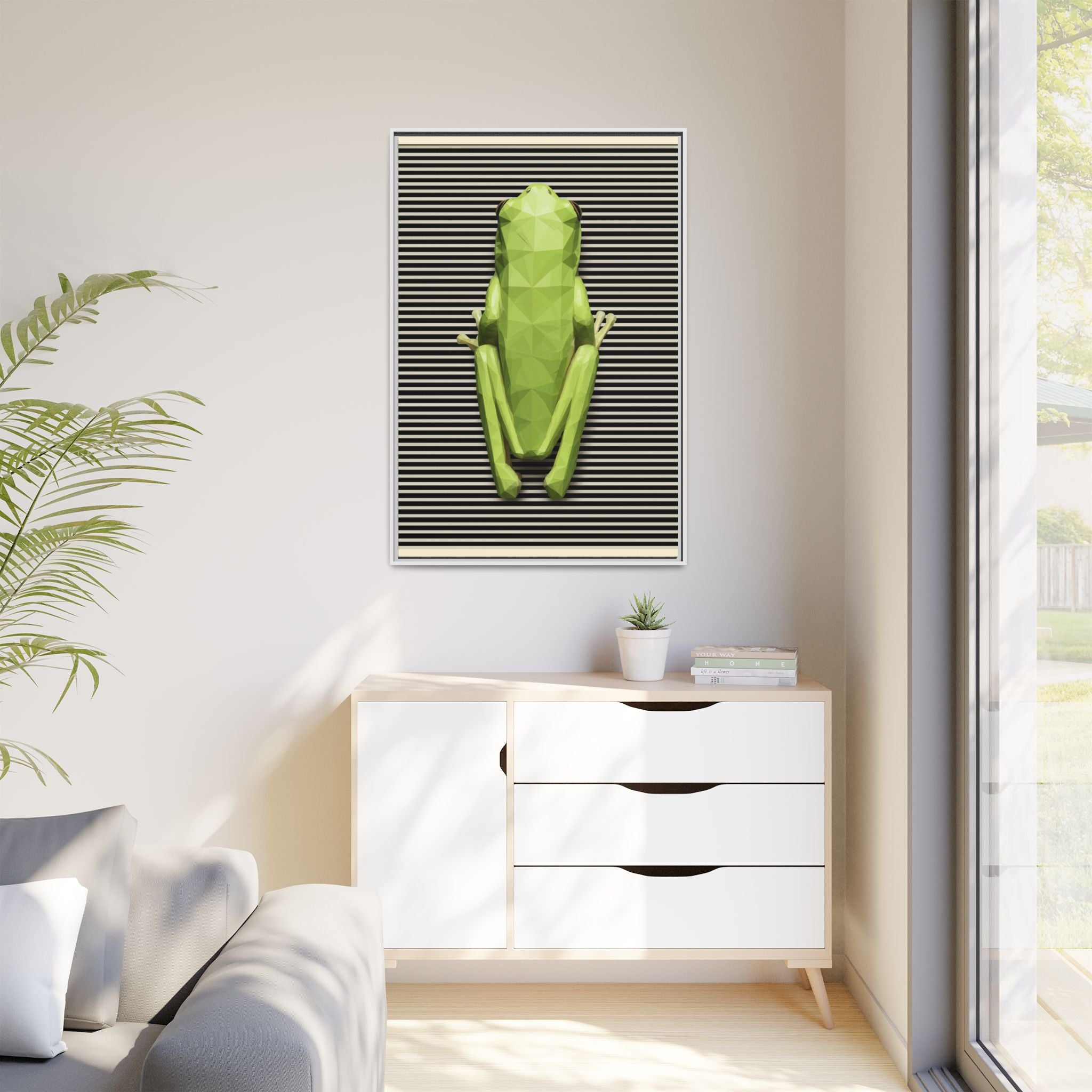 Geometric Amphibian: Low-Poly Frog Design, Digital Art Minimalism   |  Personalized & Custom Orders Available