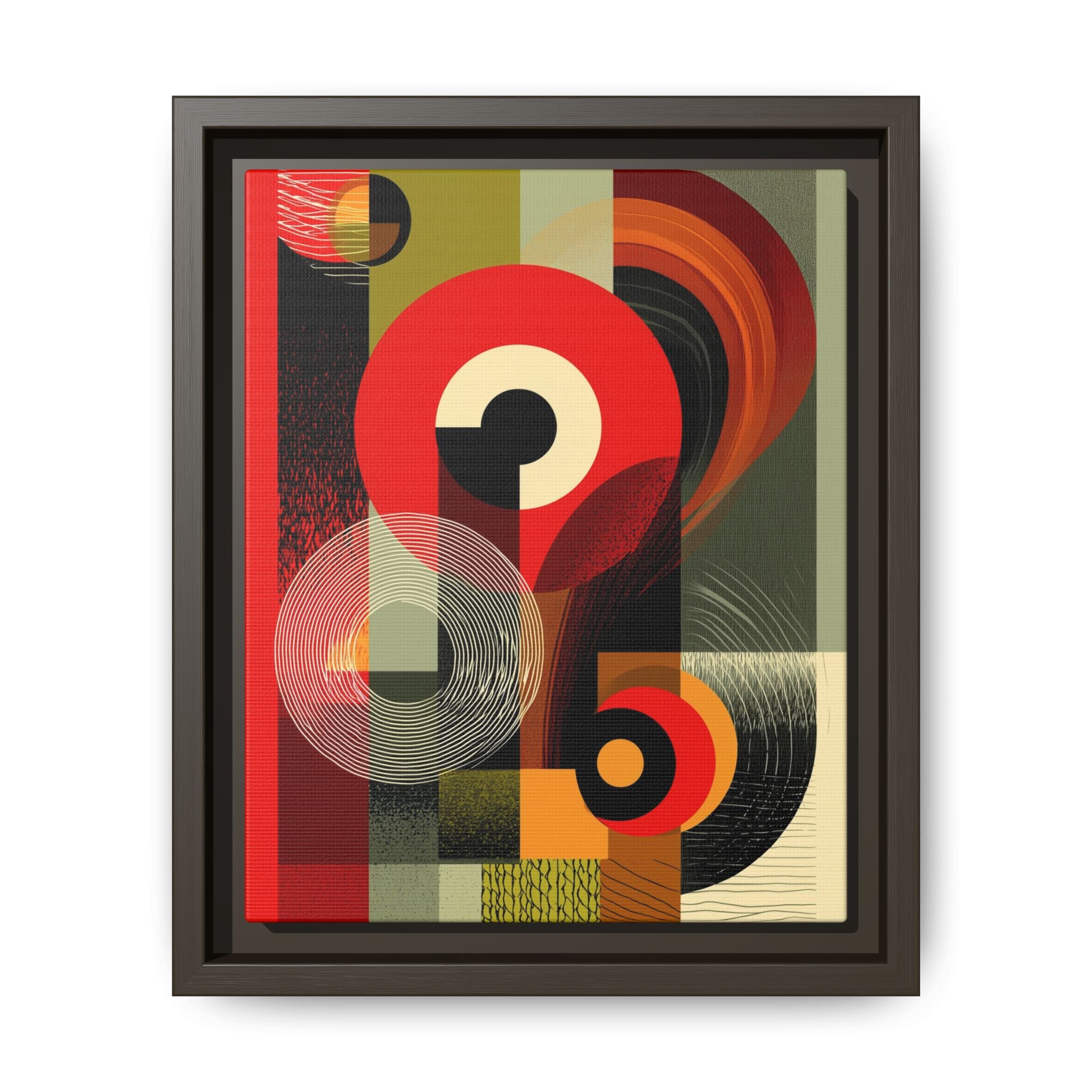 Chromatic Geometrics: Abstract Constructivist Composition, Modernist Color Blocking, Layered Circular Forms   |   Custom Orders Accepted
