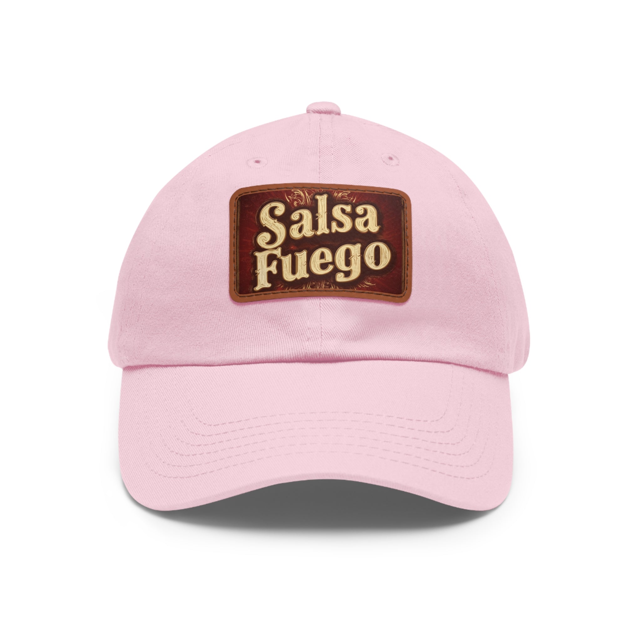 Salsa Fuego Dad Hat with Leather Patch (Rectangle)