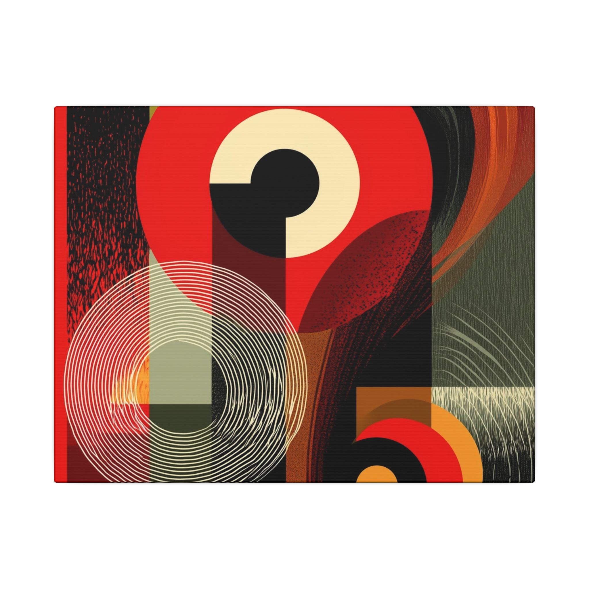 Geometric Convergence: Mid-Century Modern Abstract, Constructivist Design Principles, Bold Chromatic Composition   |   Custom Orders