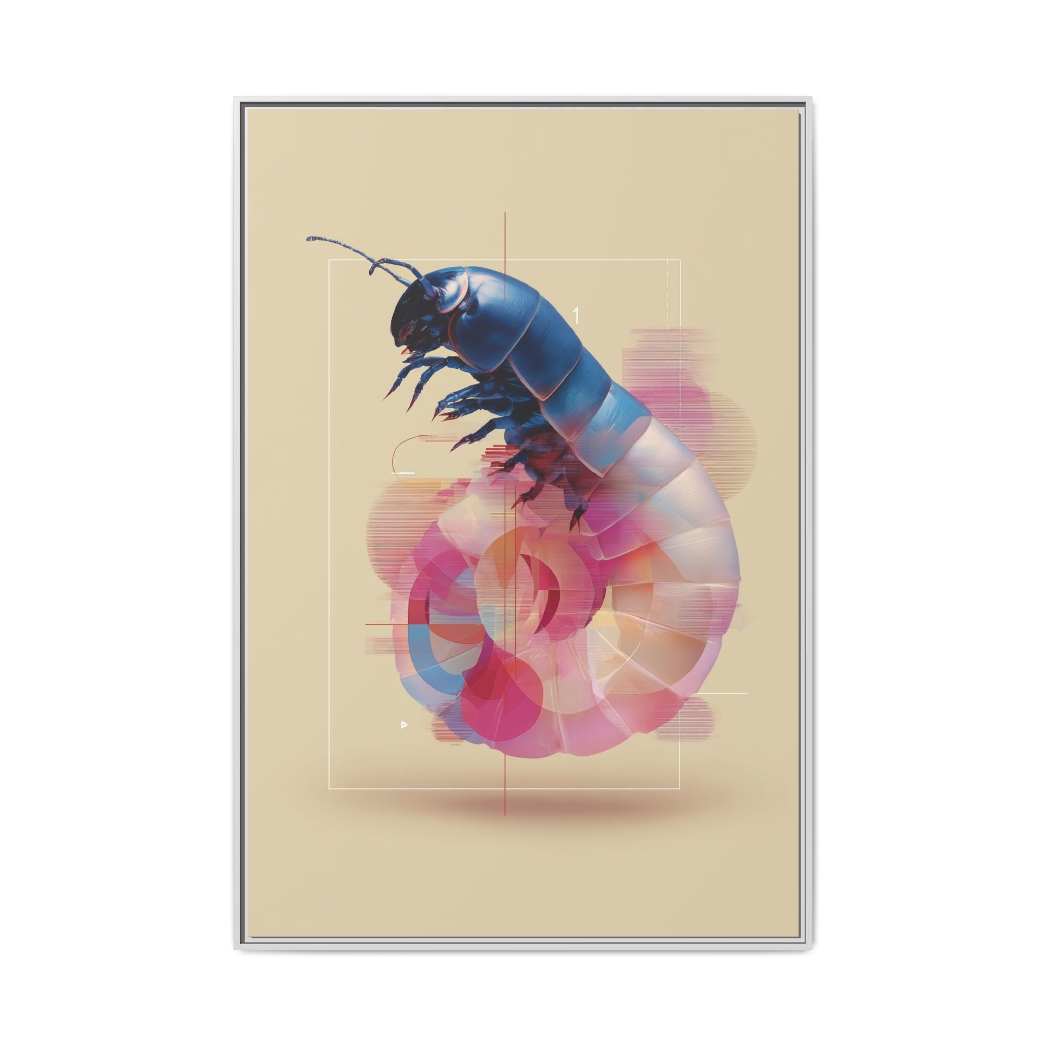 Exoskeleton Cipher: Digital Insect Rendering, Geometric Glitch Art   |    Custom Orders Available