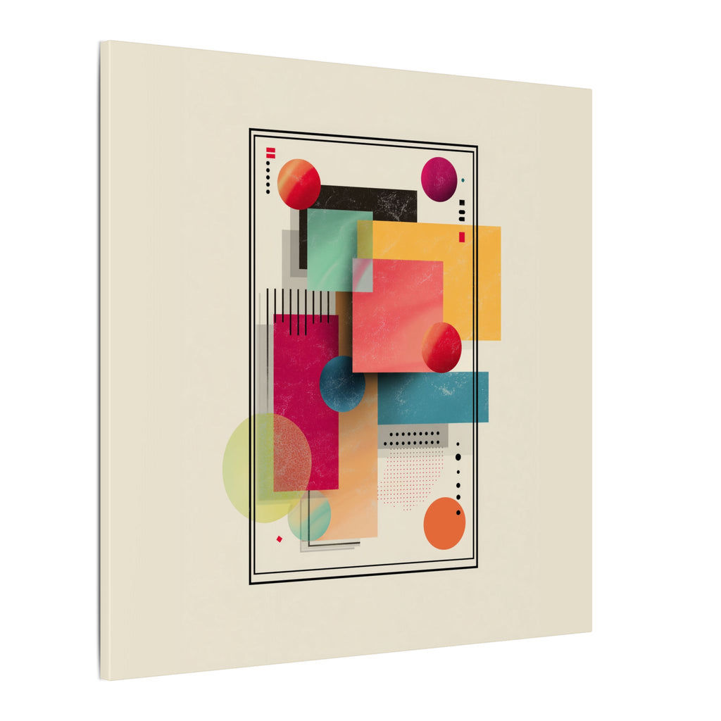 Geometric Dynamism: Bauhaus Abstraction, Translucent Shapes, Modernist Composition   |   Custom Orders Accepted