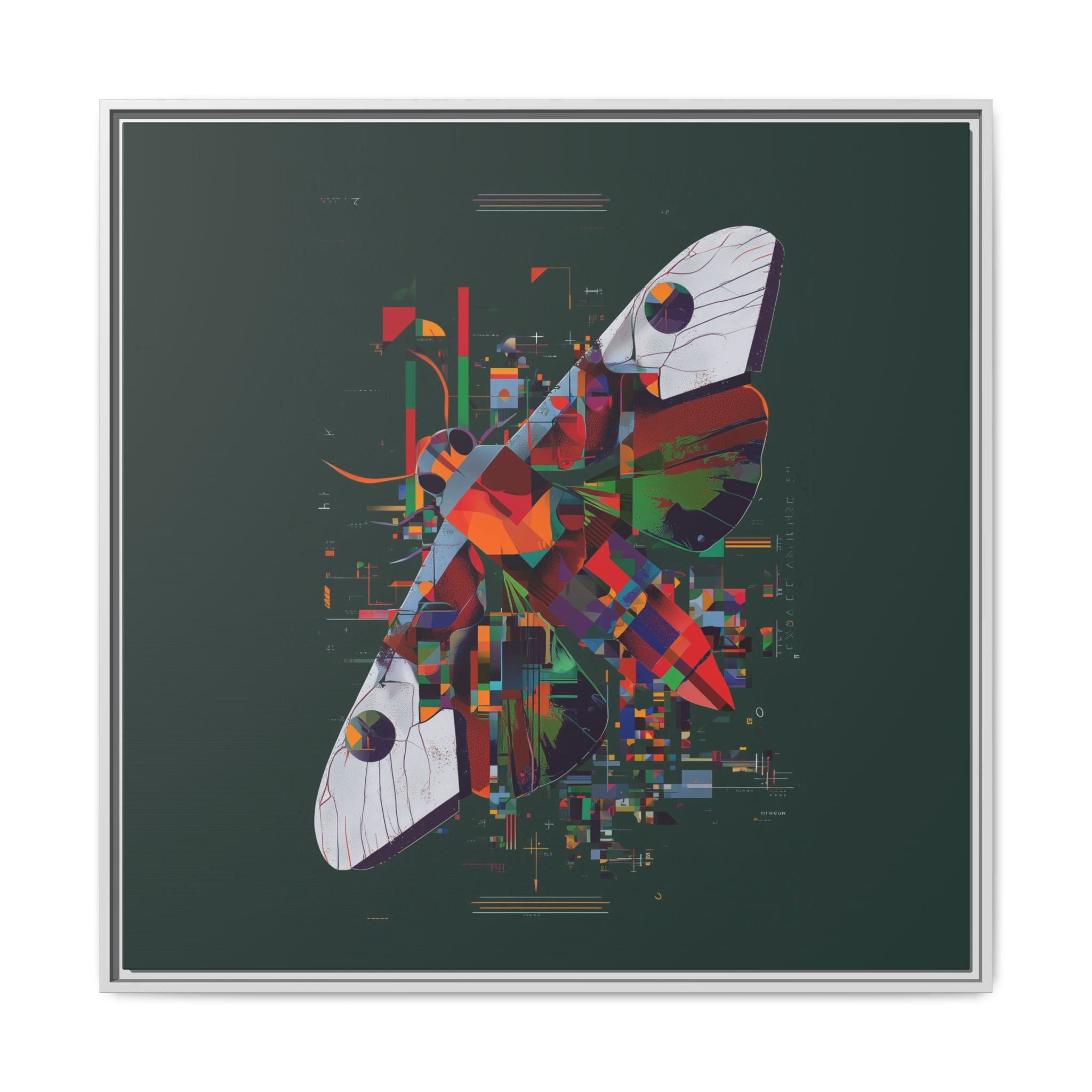 Butterfly Deconstruction: Geometric Digital Art, Pixelated Abstract Butterfly Wings   |    Custom Orders Available