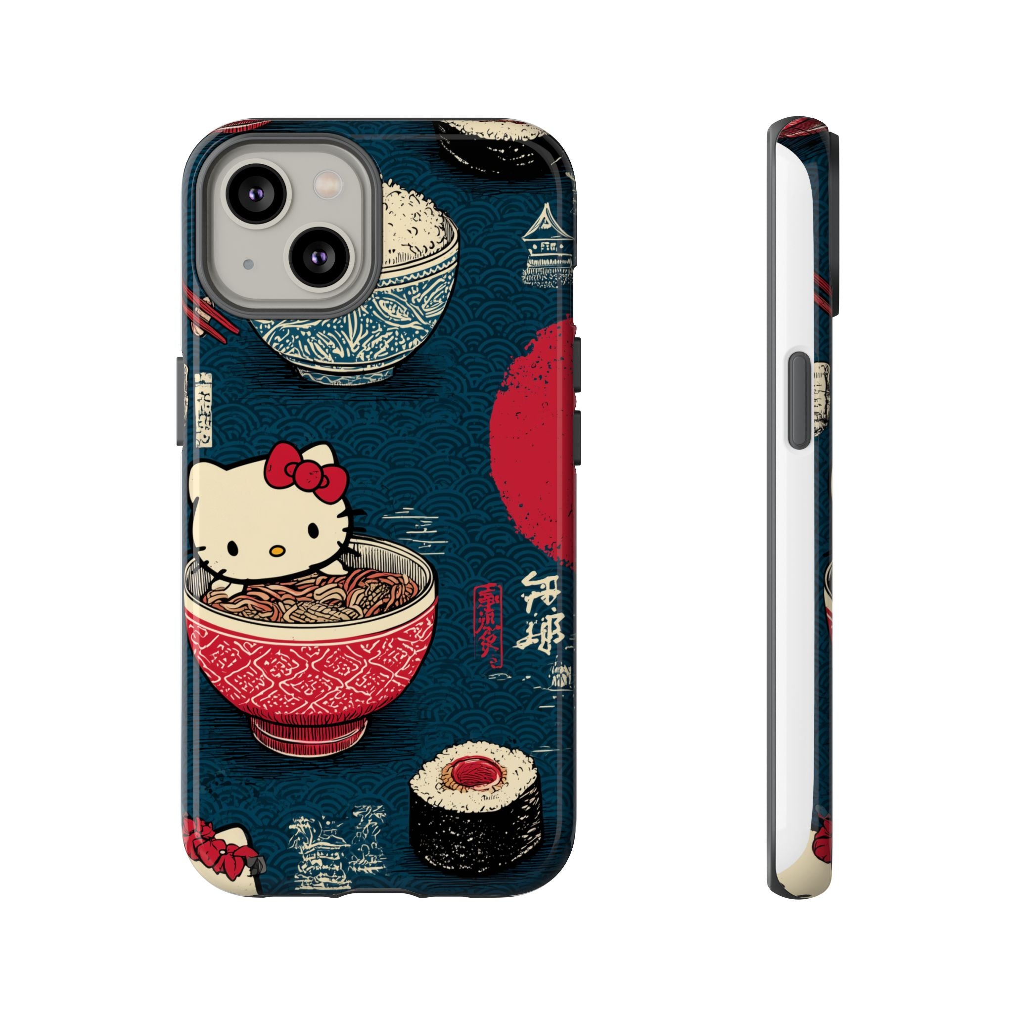 Japanese Kitty Sushi Vibrant Phone Case - Tough Case | Funky, Colorful, Unique Design for Gift, Accessory, Protection, Trendy
