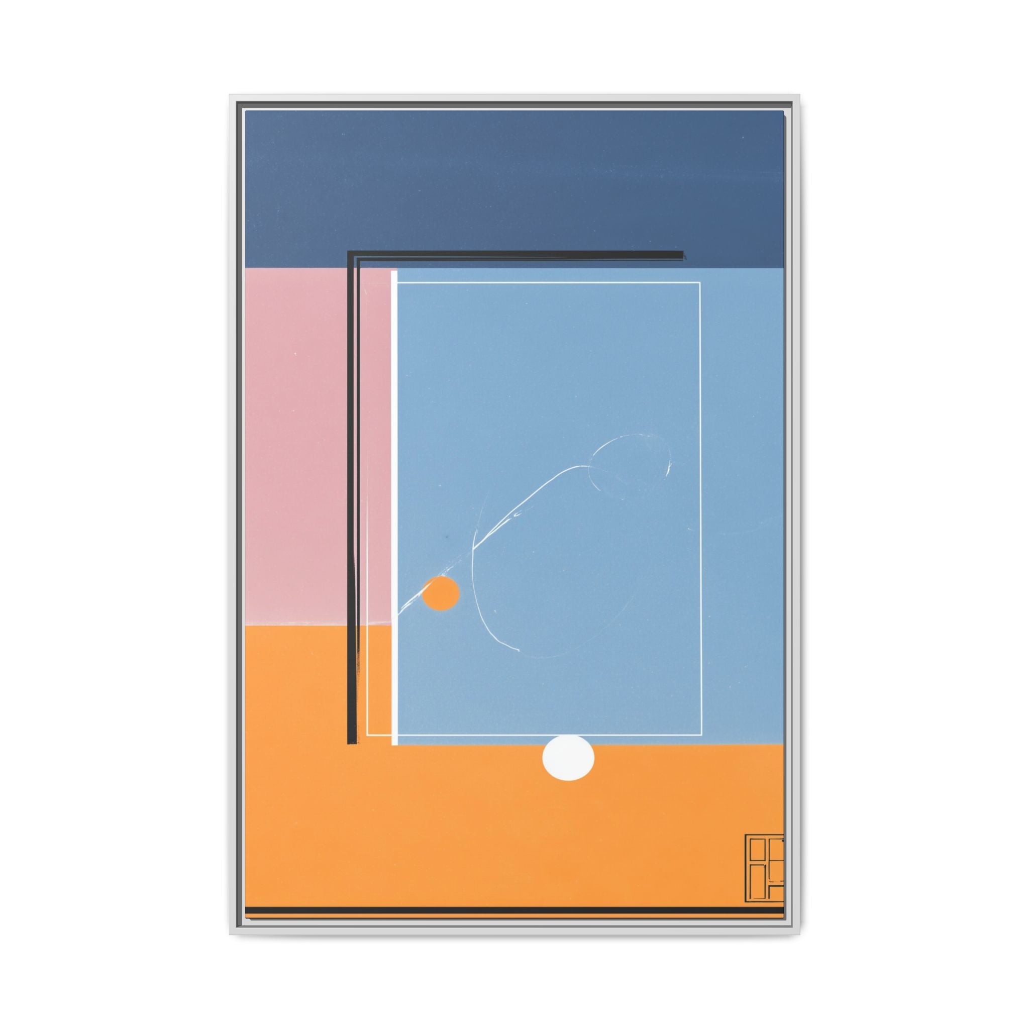 Geometric Layered Abstraction: Modernist Color Planes, Constructivist Design, Minimalist Composition   |   Custom Orders Accepted