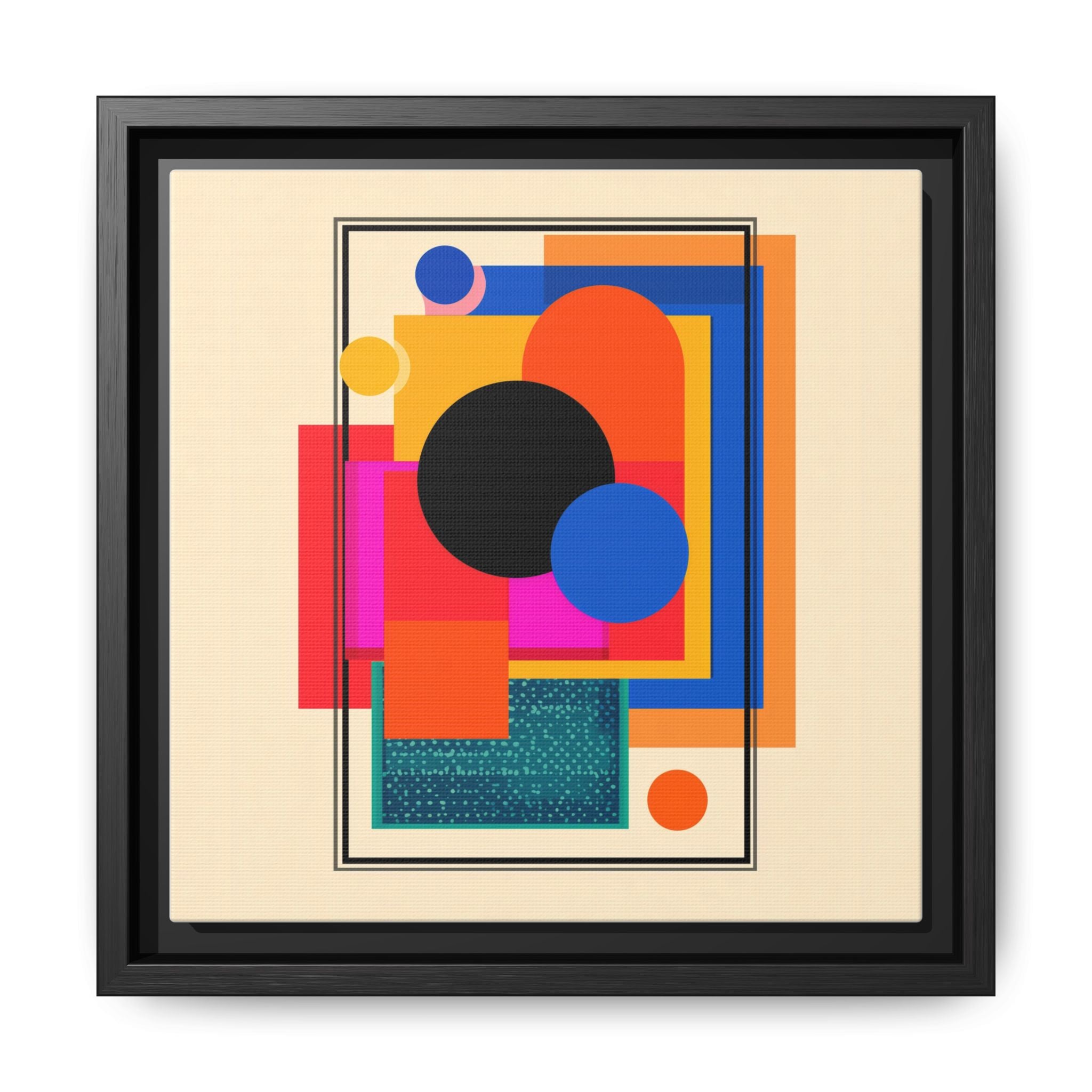 Geometric Harmony: Abstract Color Blocks, Mid-Century Modern Design, Minimalist Art Composition   |   Custom Orders Accepted