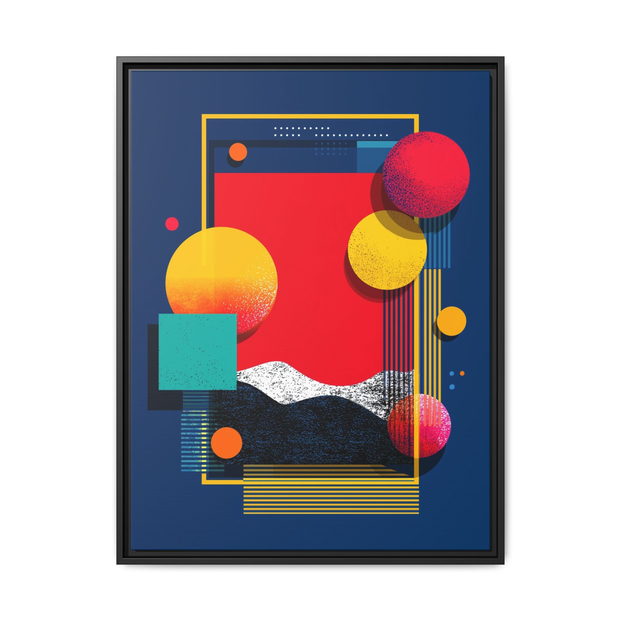 Geometric Horizons: Abstract Landscape Composition, Modernist Digital Art, Colorful Geometric Design   |   Custom Orders Accepted