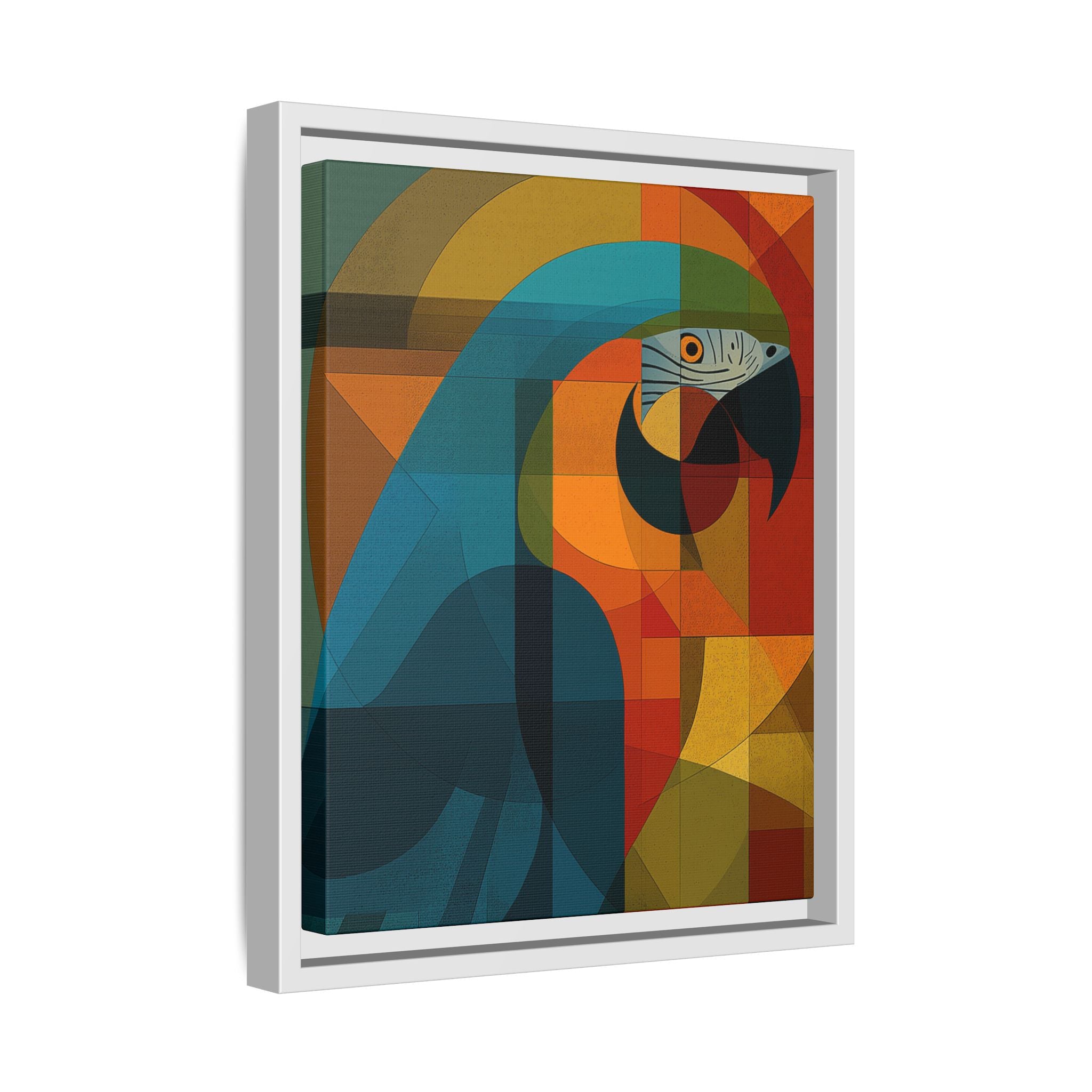 Cubist Parrot Prisma: Geometric Bird Art, Modernist Color Block Design   |    Custom Orders Available