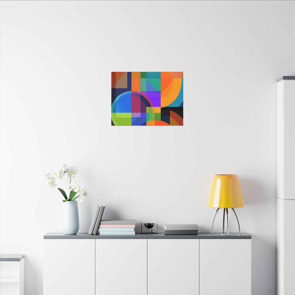 Geometric Intersections: Cubist Color Dynamics, Abstract Constructivist Design, Layered Chromatic Composition   |   Custom Orders Accepted