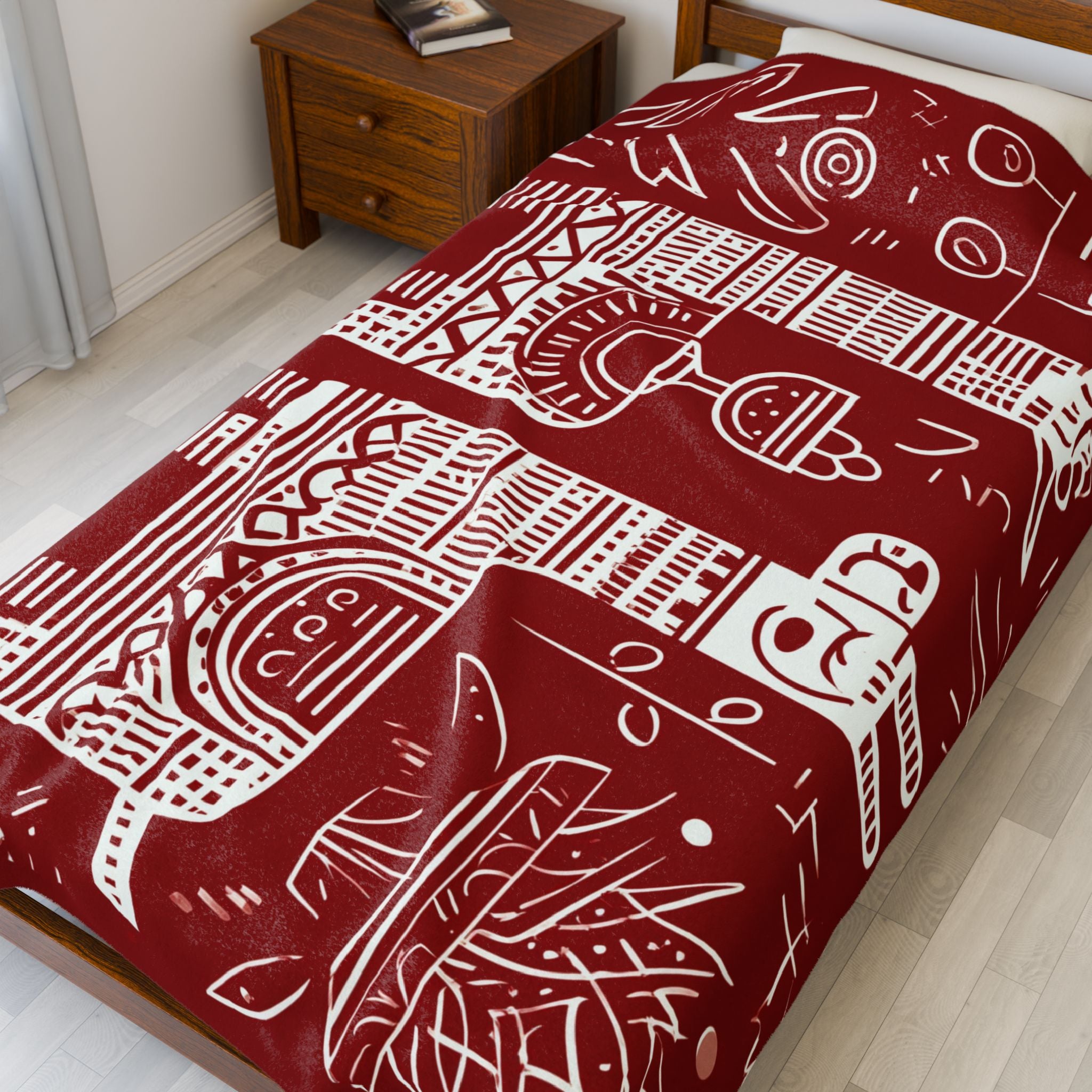 Colorful Llama Peruvian Peru Cusco Plush Blanket, Cozy Home Decor, Unique Gift for Kids, Mexican Fiesta Theme, Perfect for Snuggling