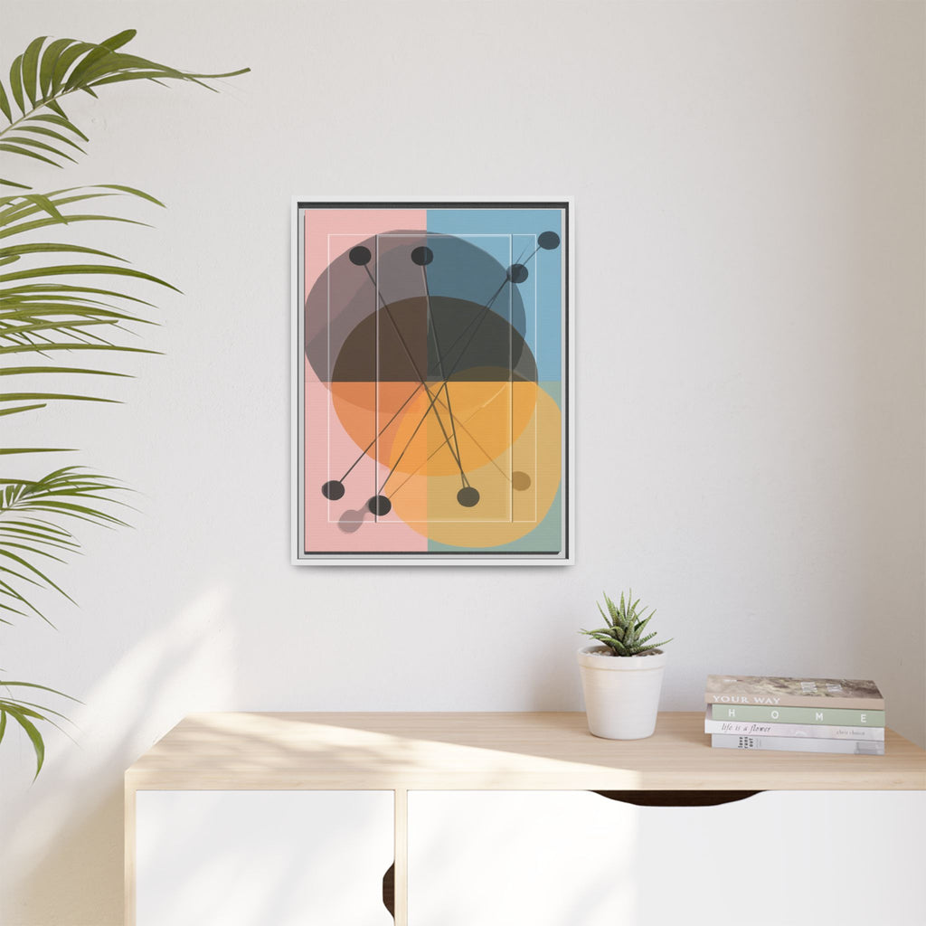 Geometric Intersections: Pastel Quadrants, Mid-Century Minimalism, Network Nodes   |   Custom Orders Accepted