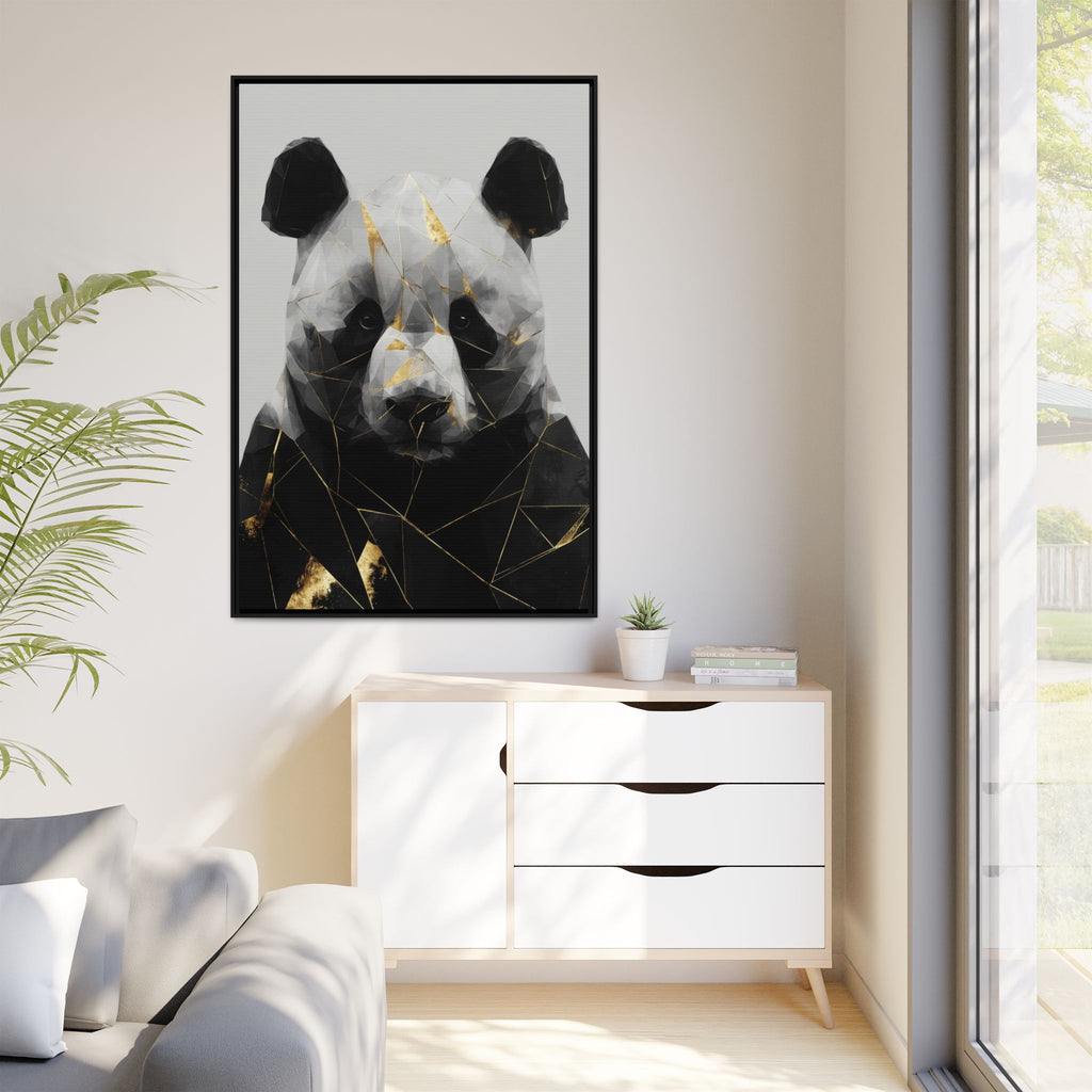 Fractured Panda: Geometric Wildlife Art, Low-Poly Contemporary Portrait   |  Personalized & Custom Orders Available