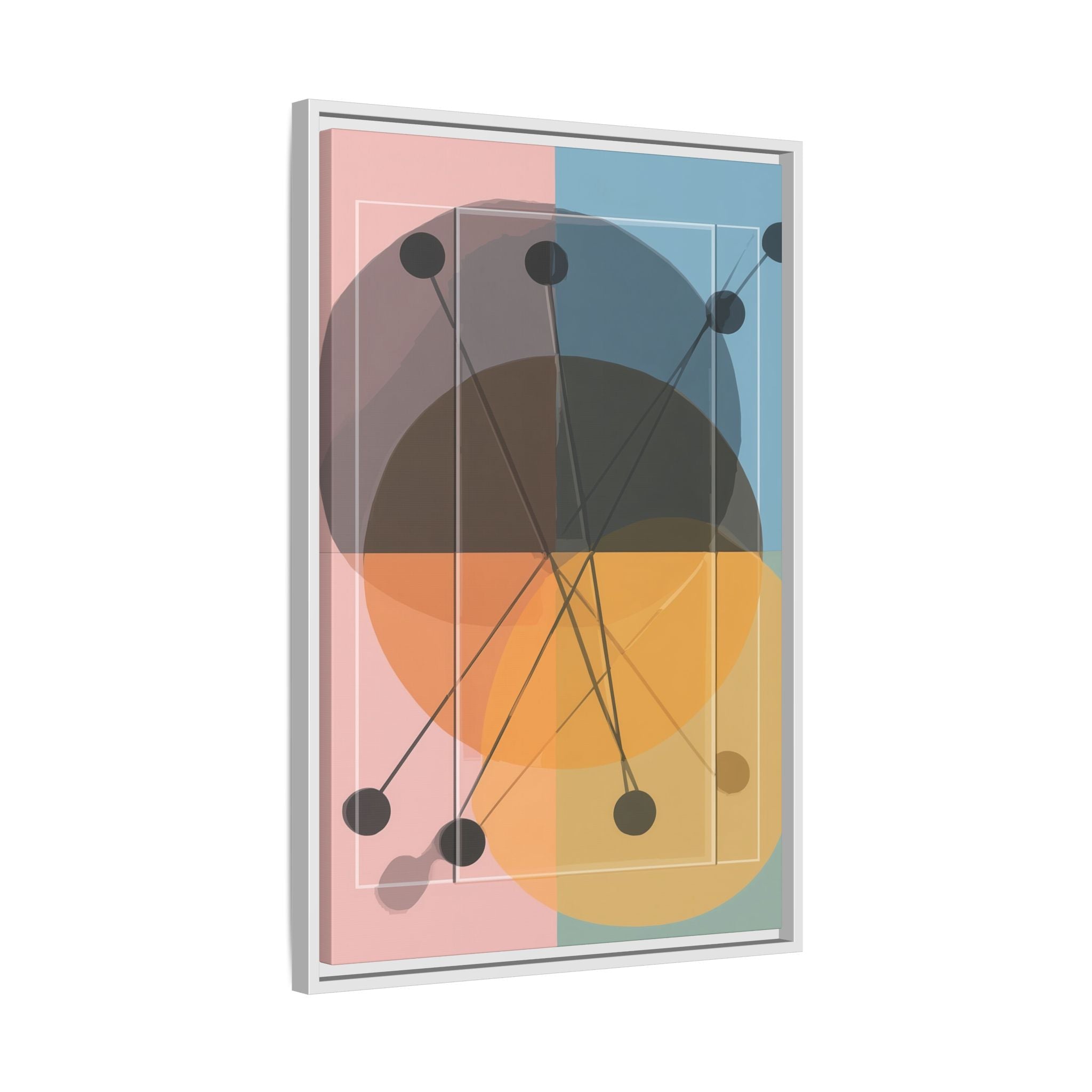 Geometric Intersections: Pastel Quadrants, Mid-Century Minimalism, Network Nodes   |   Custom Orders Accepted