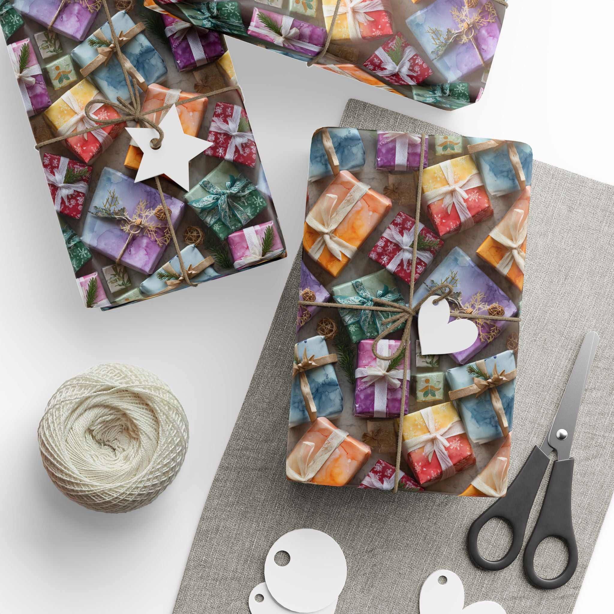 Wrapping Paper — Colorful Quilt Patch Pattern Gift Wrap (Holiday, Birthday, Craft Lovers)