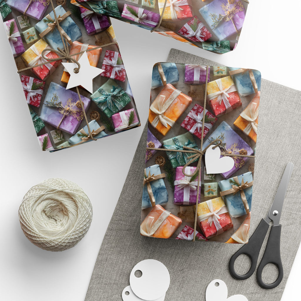 Wrapping Paper — Colorful Quilt Patch Pattern Gift Wrap (Holiday, Birthday, Craft Lovers)
