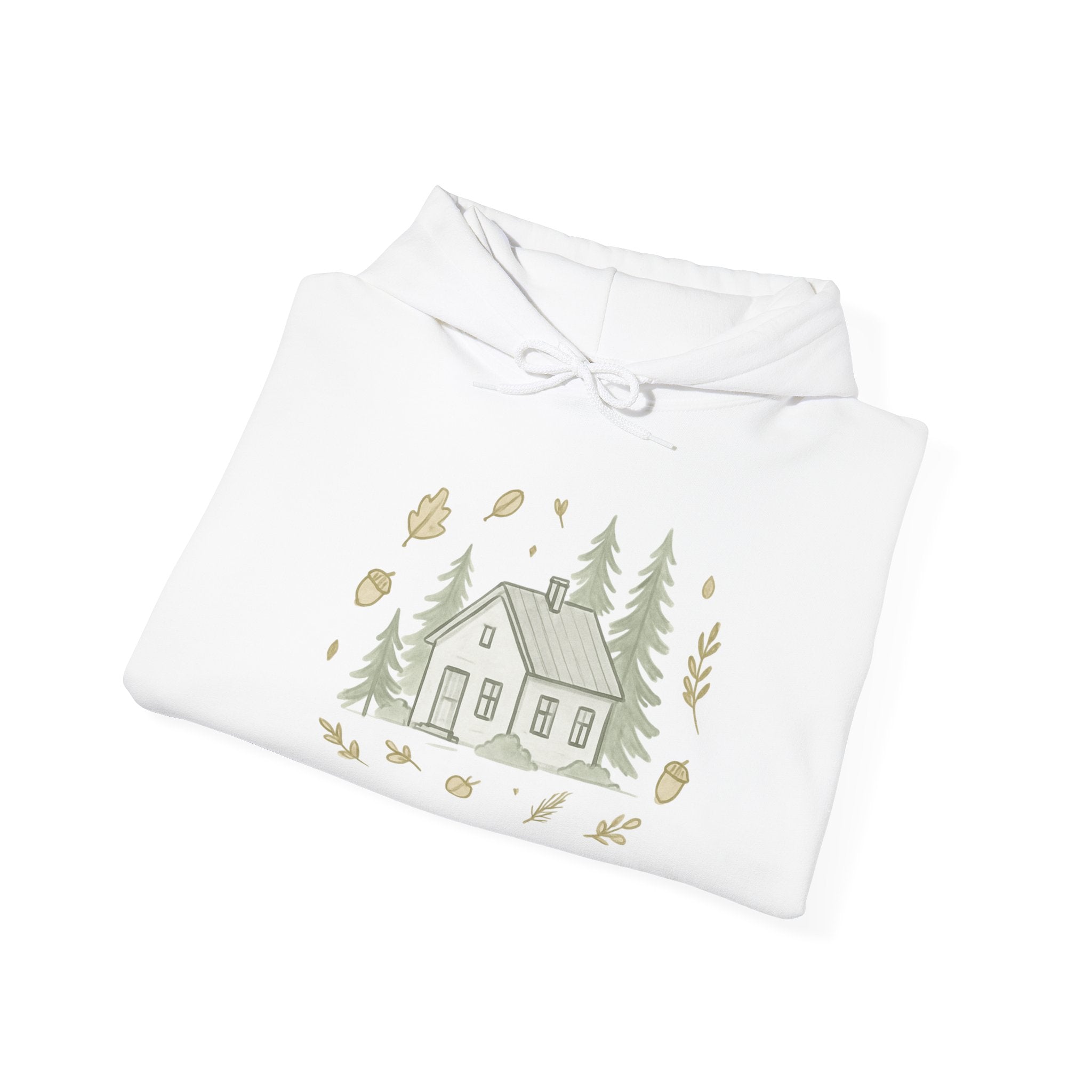 Autumn Vibes Cabin Hoodie — Cozy Fall Cabin Sweatshirt