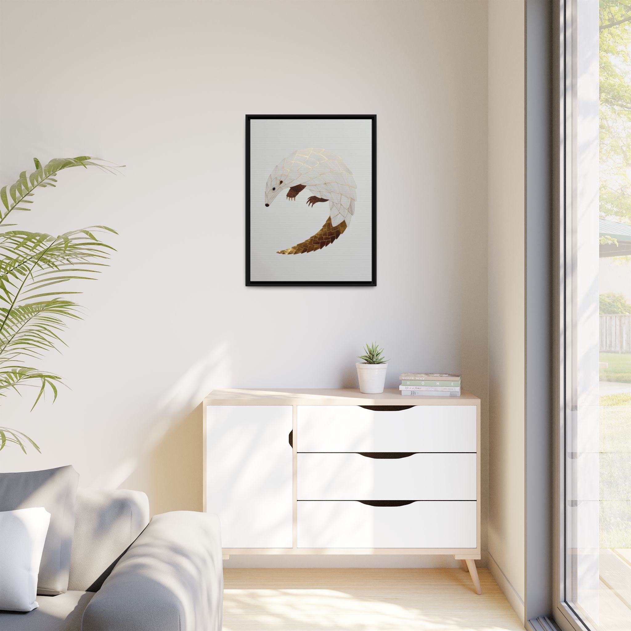 Geometric Hedgehog: Minimalist Wildlife Illustration, Layered Metallic Geometric Art   |    Custom Orders Available