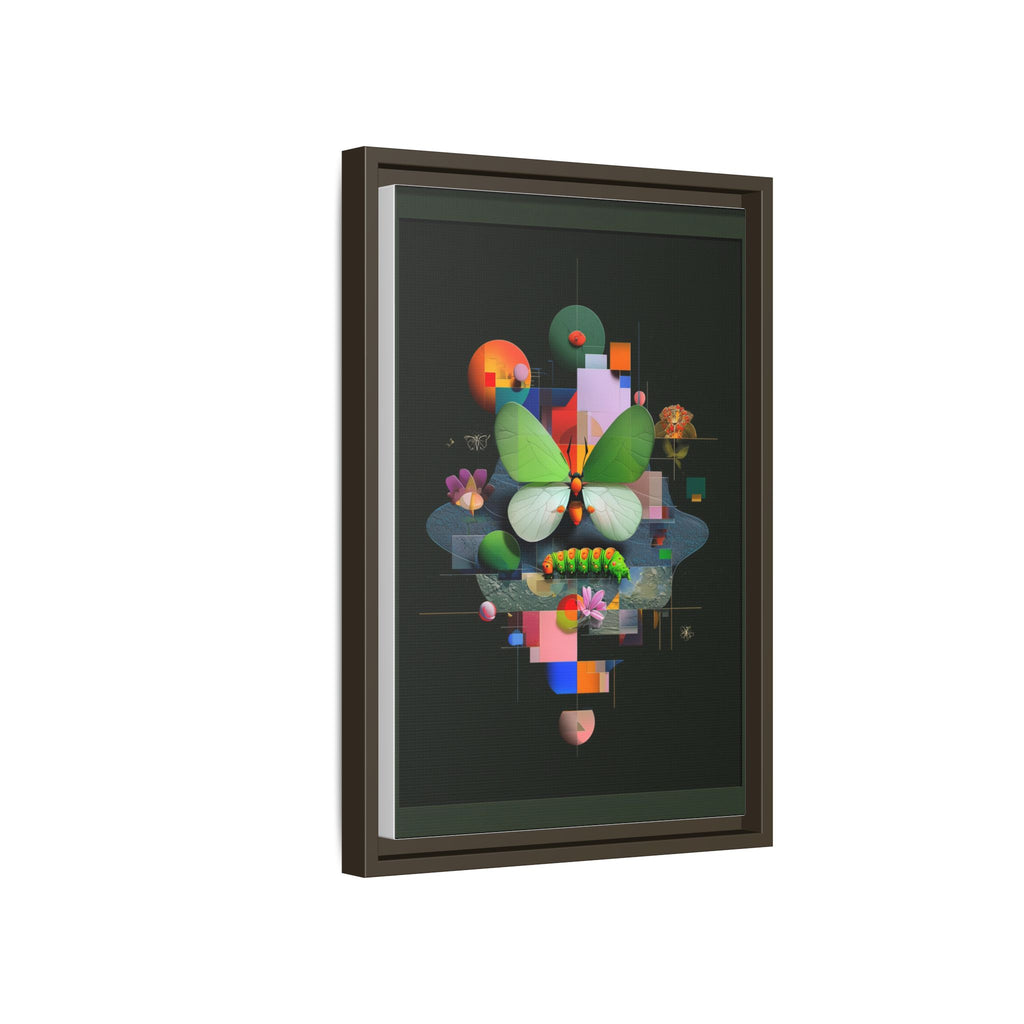 Metamorphosis Geometry Framed Print : Digital Nature Synthesis, Butterfly Abstraction   |  Personalized & Custom Orders Available