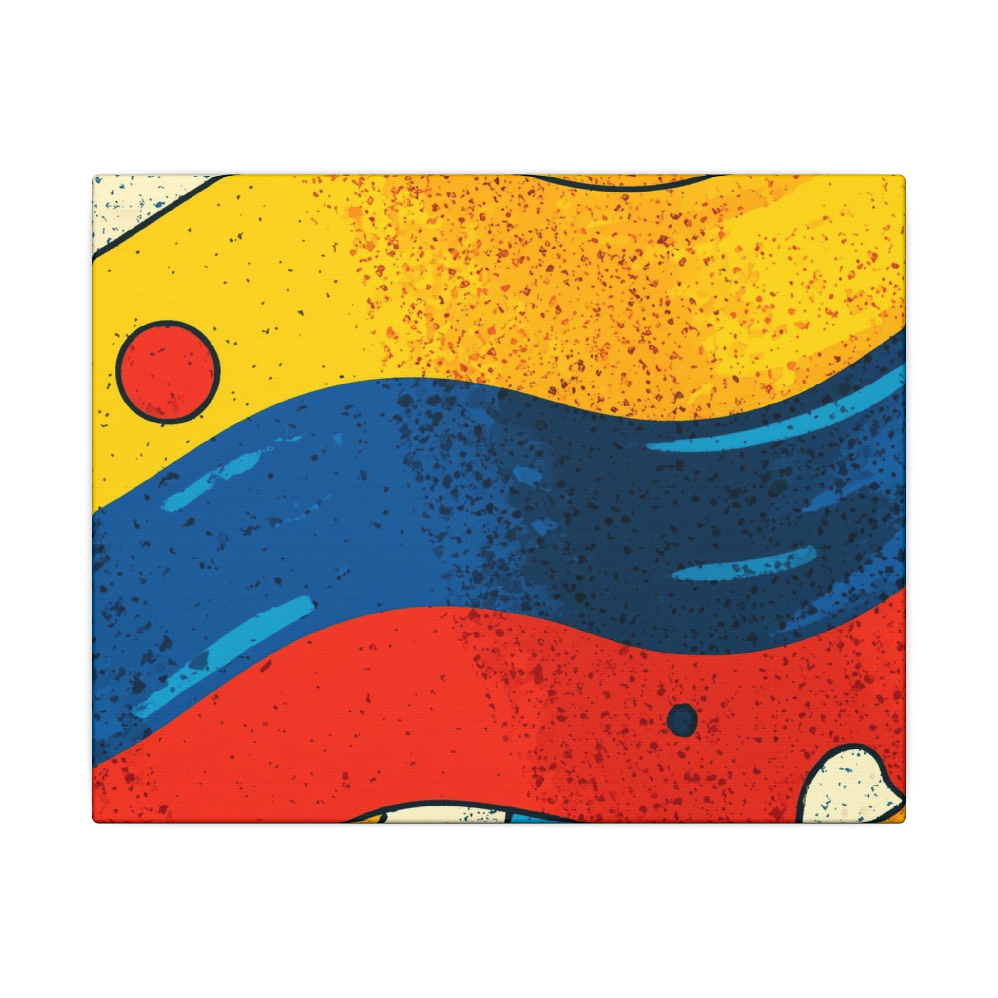 Fluid Dynamics: Retro Abstract Shapes, Mid-Century Modern Motion, Geometric Color Waves   |   Custom Orders Accepted