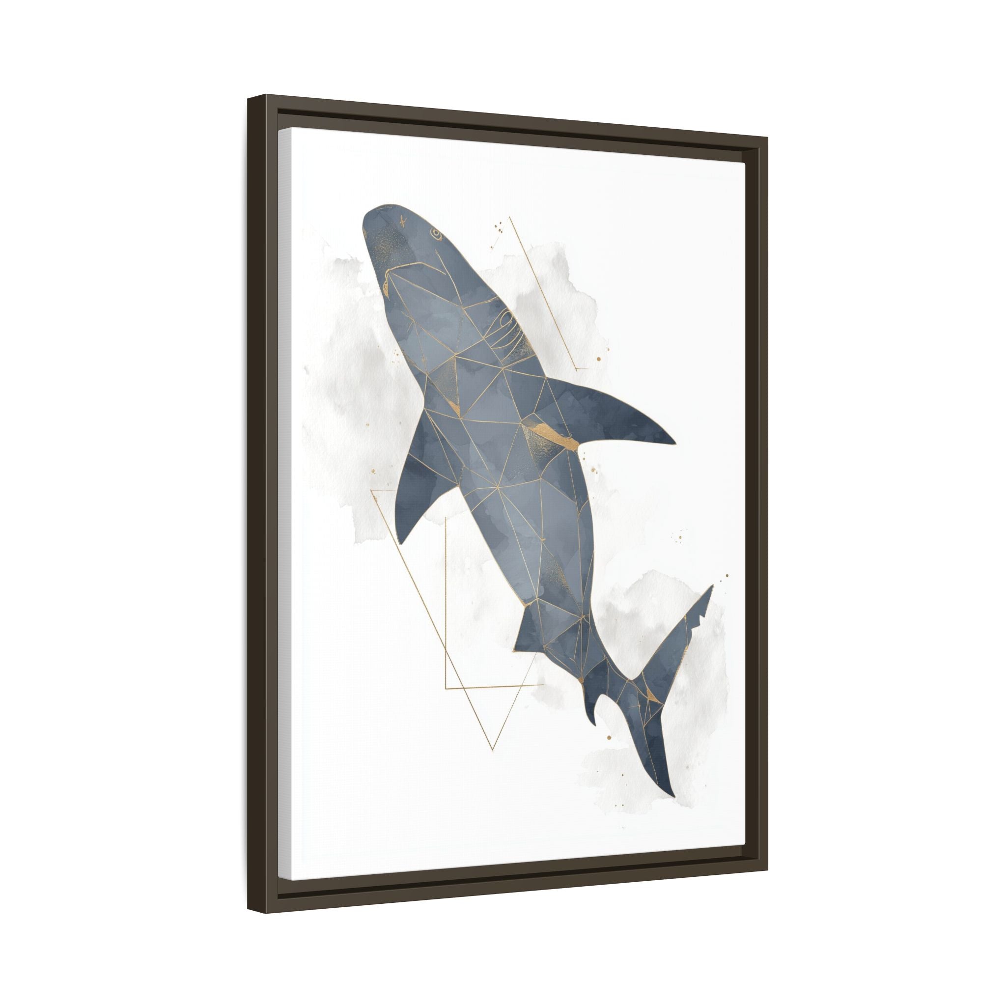Aquatic Geometry: Shark Polygon Abstraction, Oceanic Digital Art   |  Personalized & Custom Orders Available