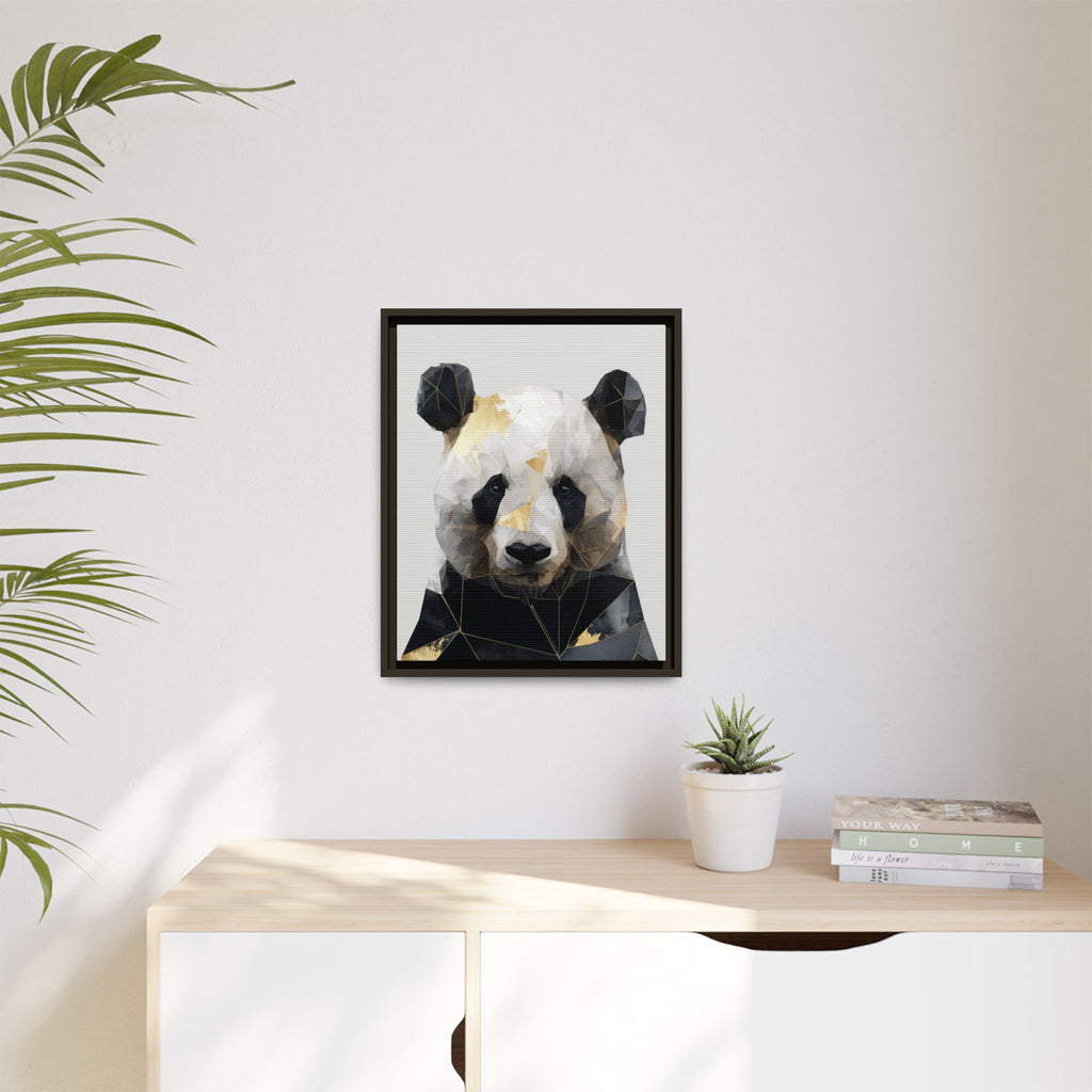 Fractal Panda: Geometric Digital Art, Low Poly Wildlife Portrait   |  Personalized & Custom Orders Available