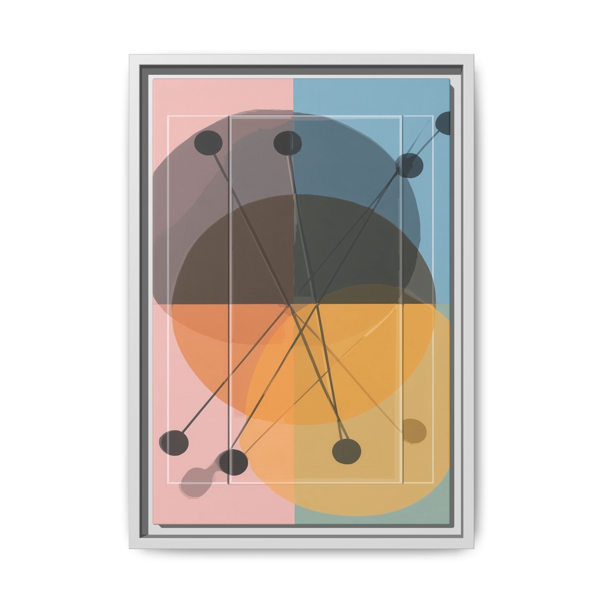 Geometric Intersections: Pastel Quadrants, Mid-Century Minimalism, Network Nodes   |   Custom Orders Accepted