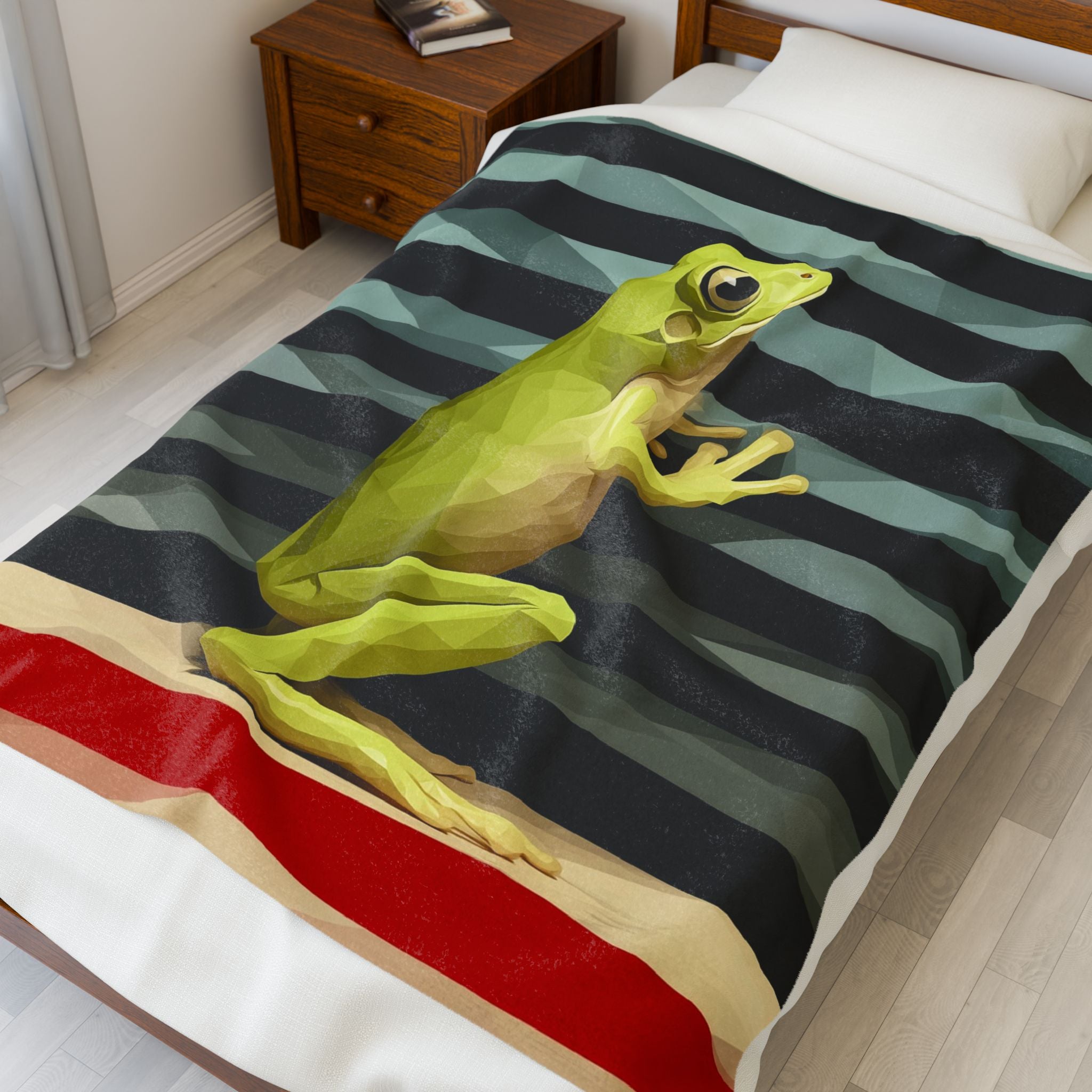 Amphibian Geometry: Low-Poly Frog Portrait, Triangular Wildlife Art   |    Custom Orders Available