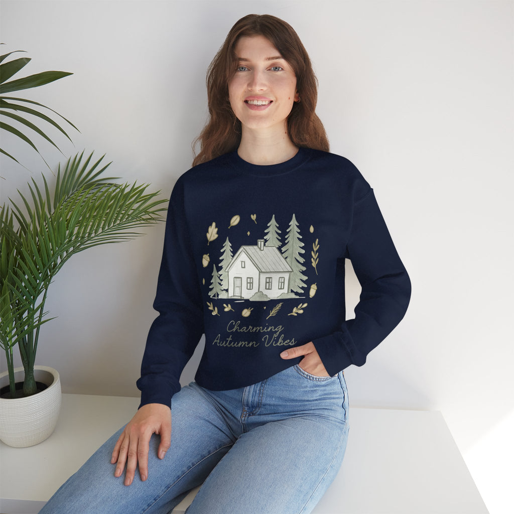 Autumn Cabin Vibes Sweatshirt - Forest Scene, 5 colours