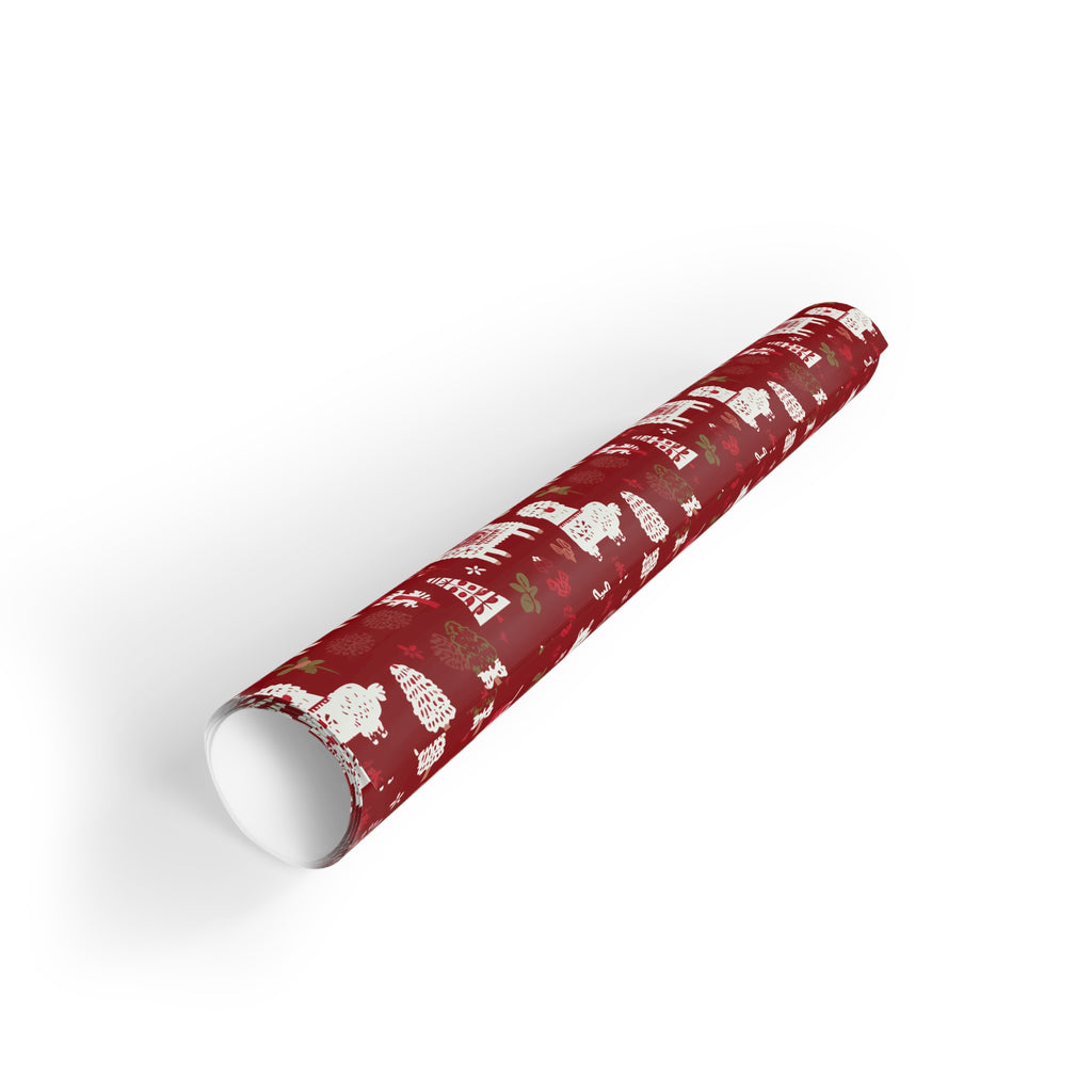 Peruvian Christmas Gift Wrap Roll, Holiday Present Packaging, Festive Decorative Paper, Unique Xmas Pattern Design,
