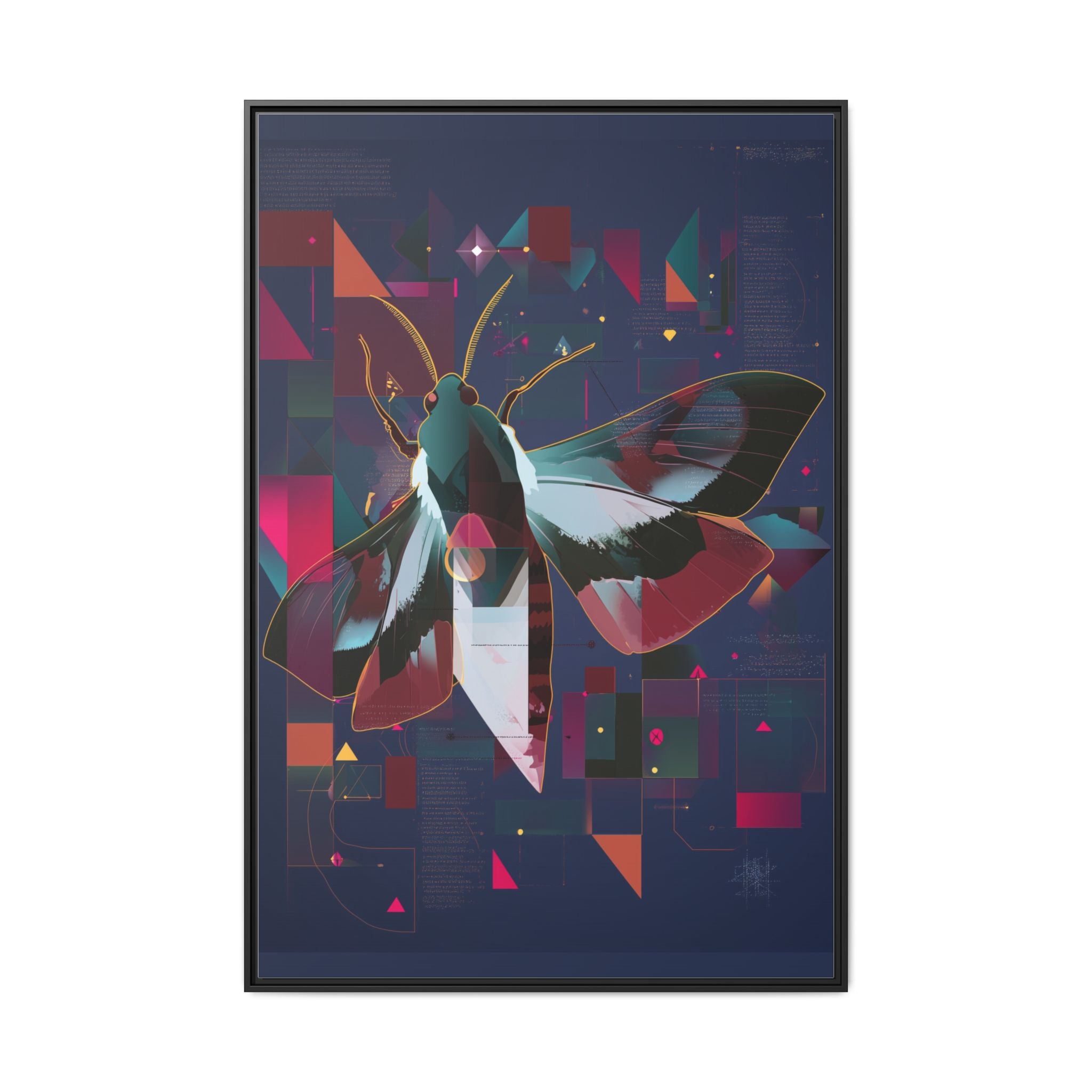 Digital Metamorphosis: Geometric Butterfly, Technological Nature   |    Custom Orders Available