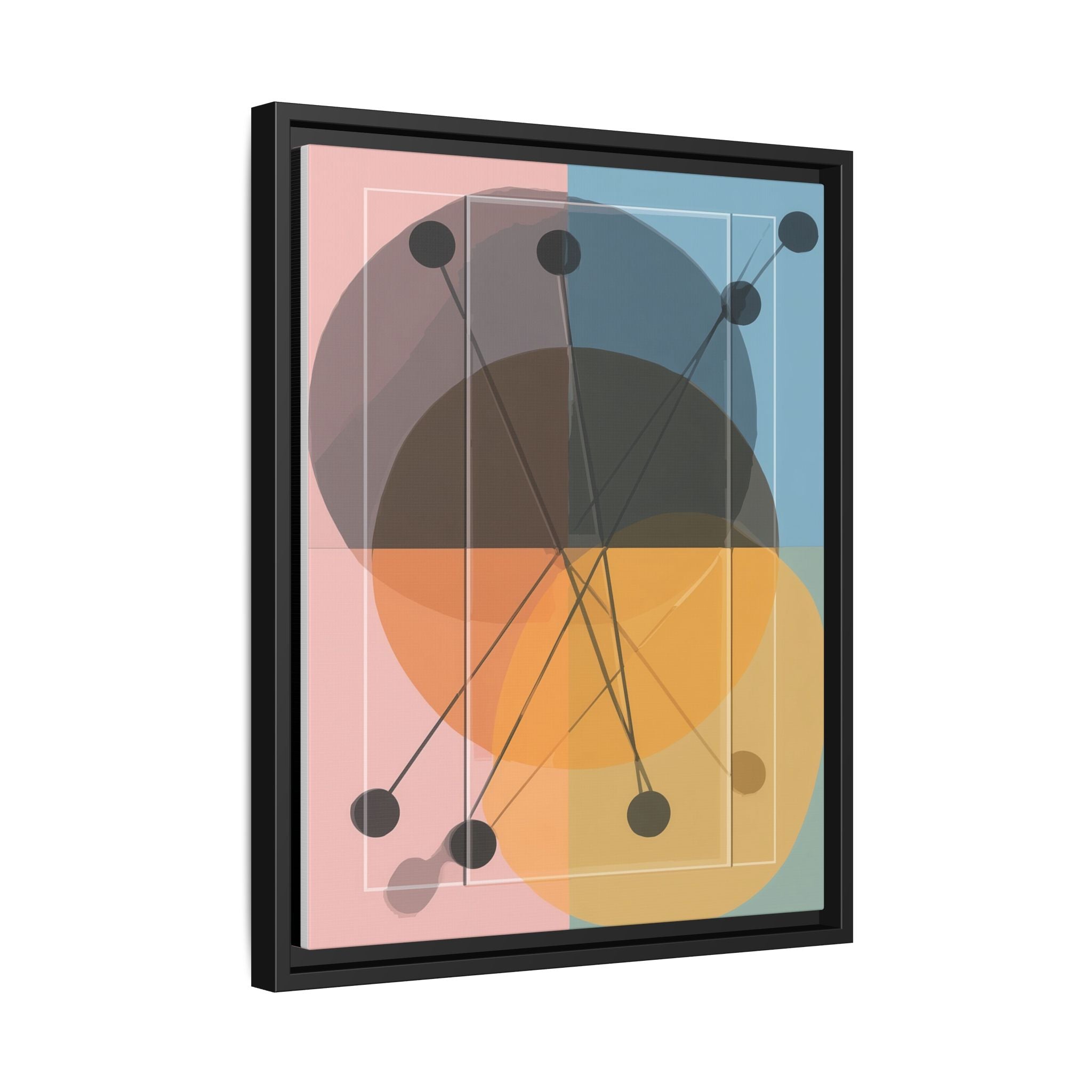 Geometric Intersections: Pastel Quadrants, Mid-Century Minimalism, Network Nodes   |   Custom Orders Accepted